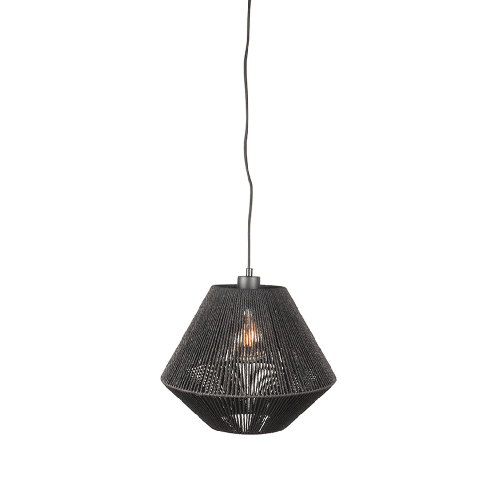 Hanglamp Ibiza - Zwart - Jute - 1-Lichts