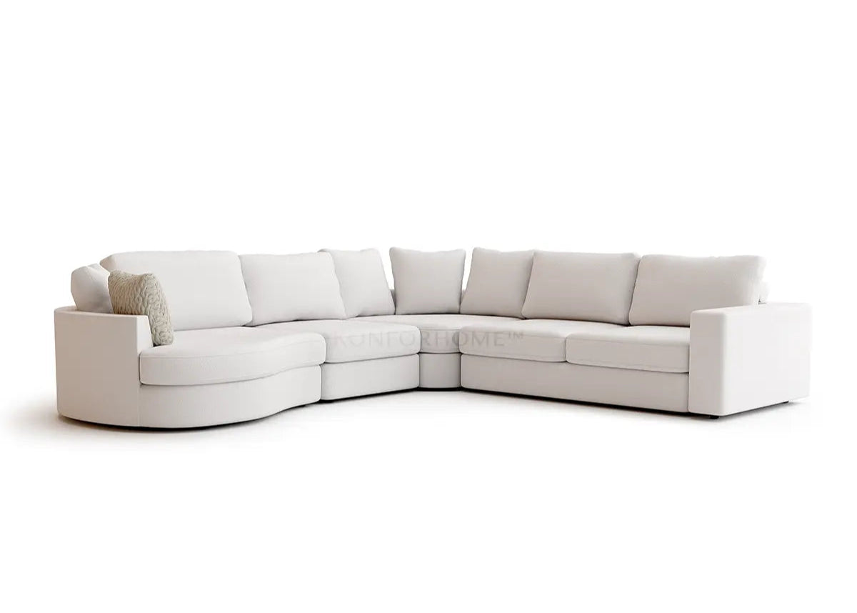 Lora Phantom hoekbank met ottomaan - Links