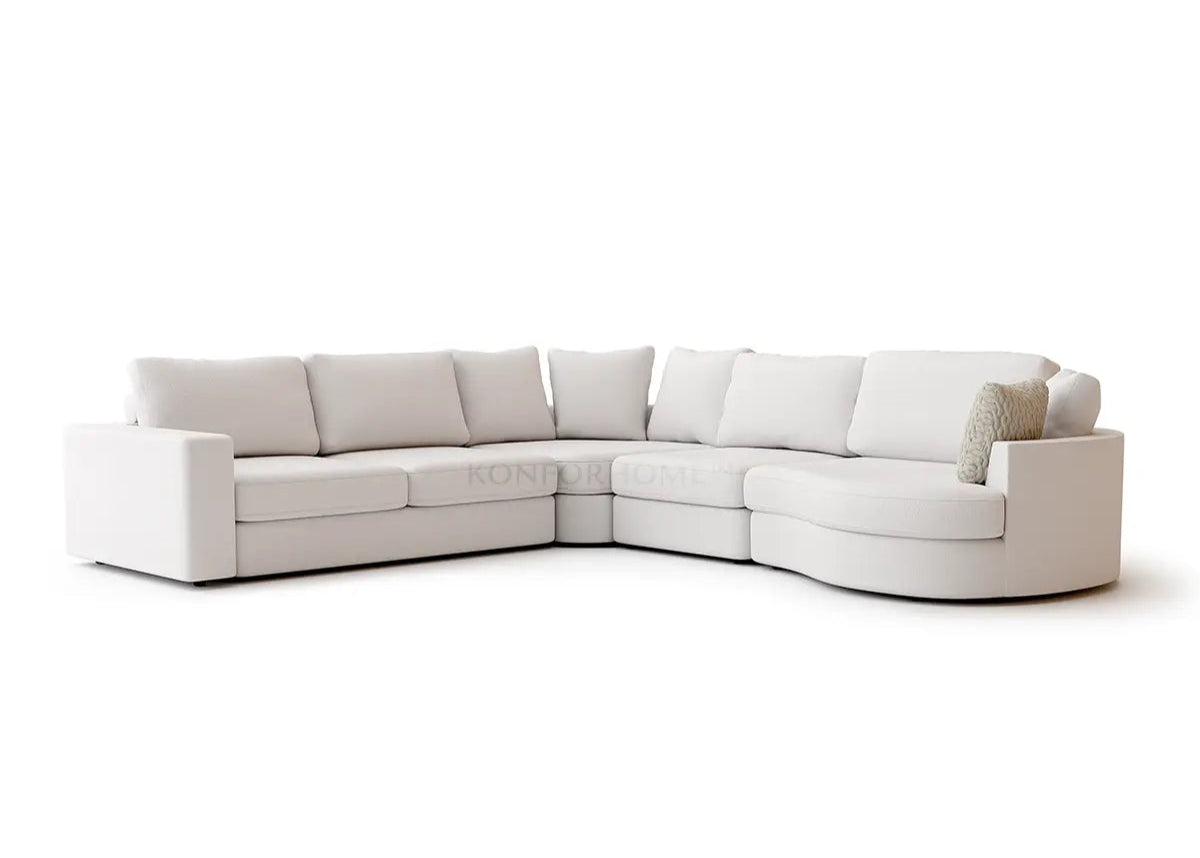 Lora Phantom hoekbank met ottomaan - Rechts