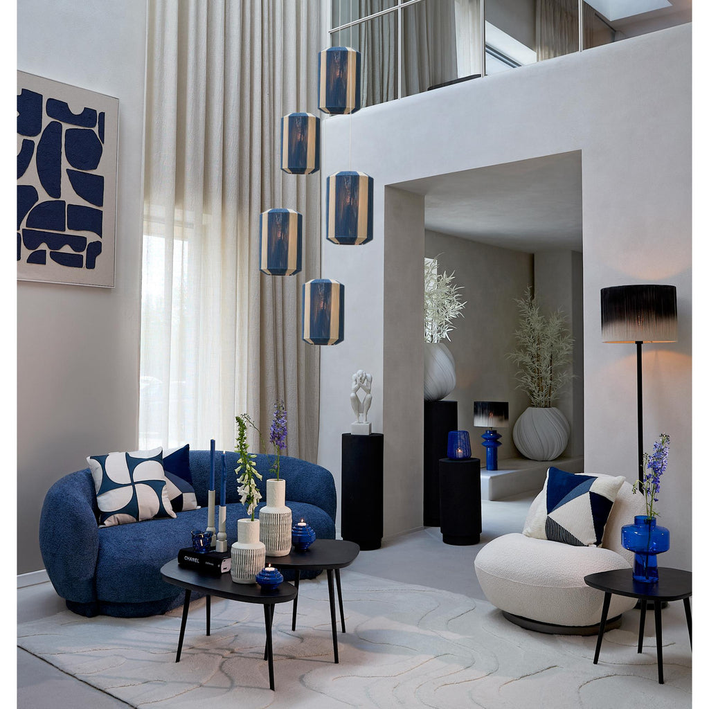 Hanglamp Kozana - Donkerblauw - Ø30cm