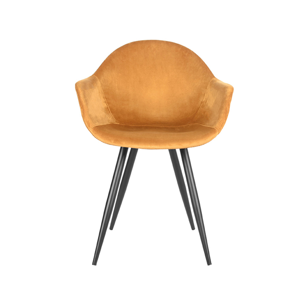 Eetkamerstoel Forli - Oker - Fluweel