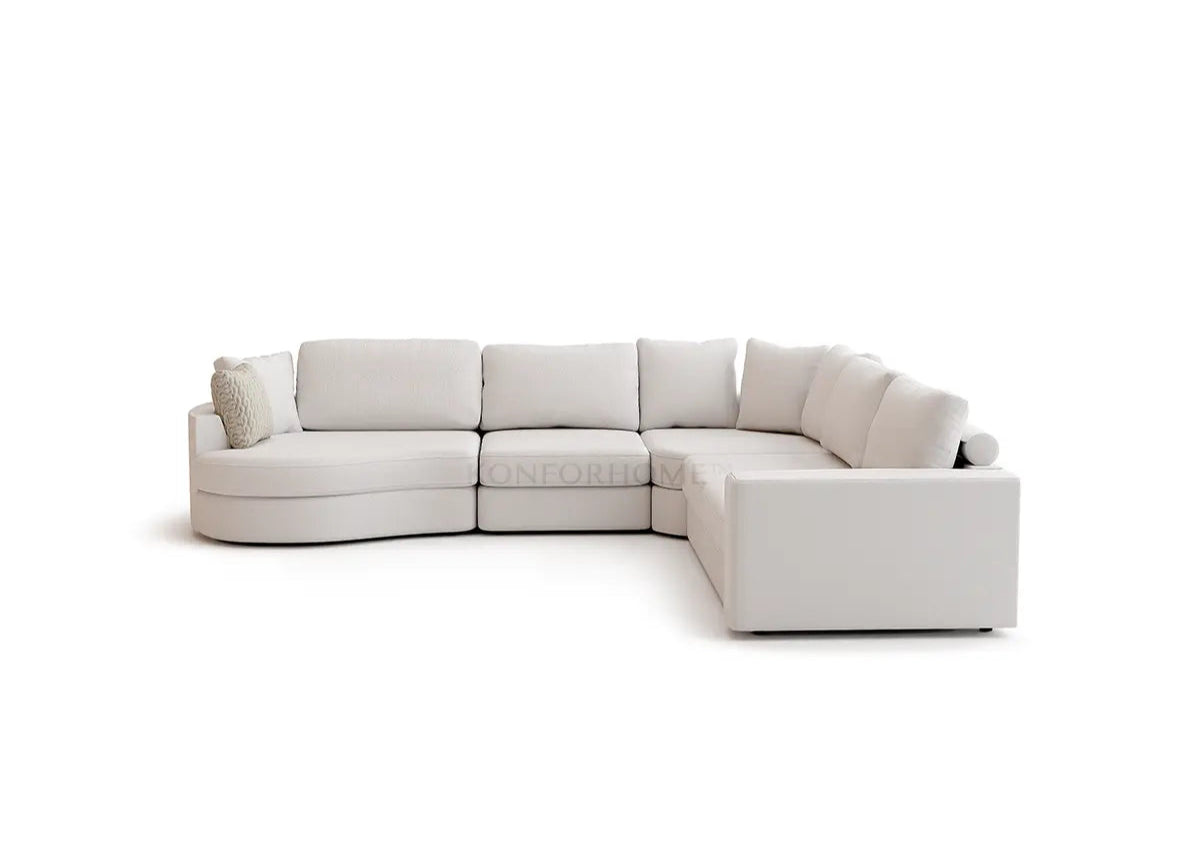 Lora Phantom hoekbank met ottomaan - Links