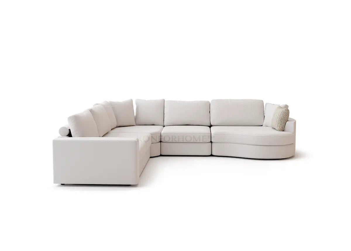 Lora Phantom hoekbank met ottomaan - Rechts