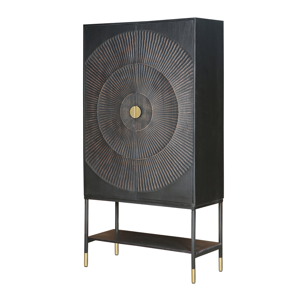 Carter 2-deurs kast met onderplank, hoog