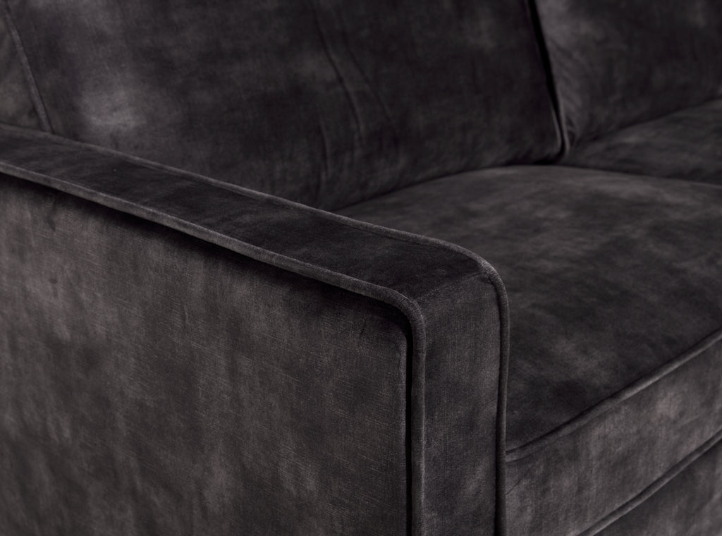 2-Zits Bank - Velvet Antraciet