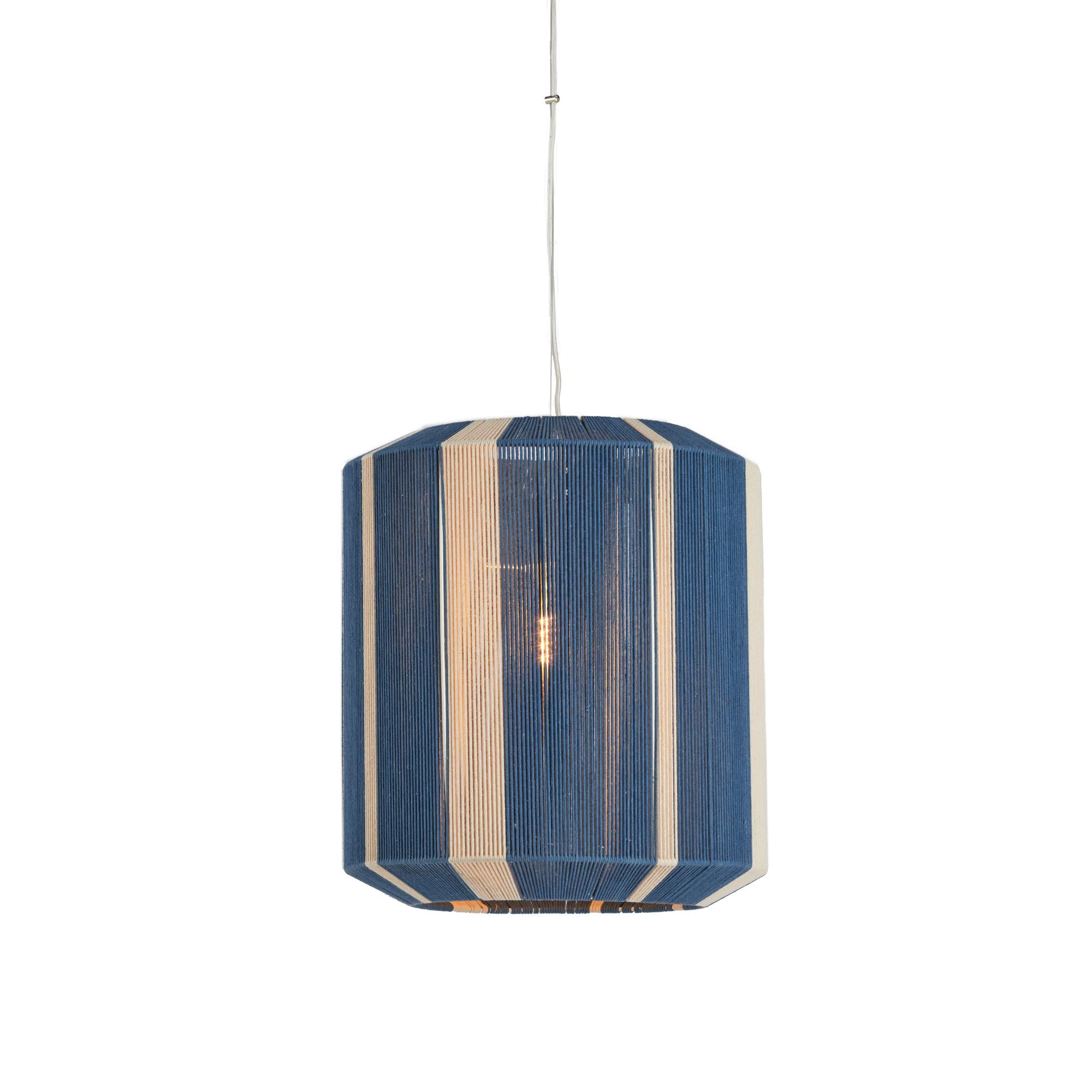 Hanglamp Kozana - Donkerblauw - Ø48cm