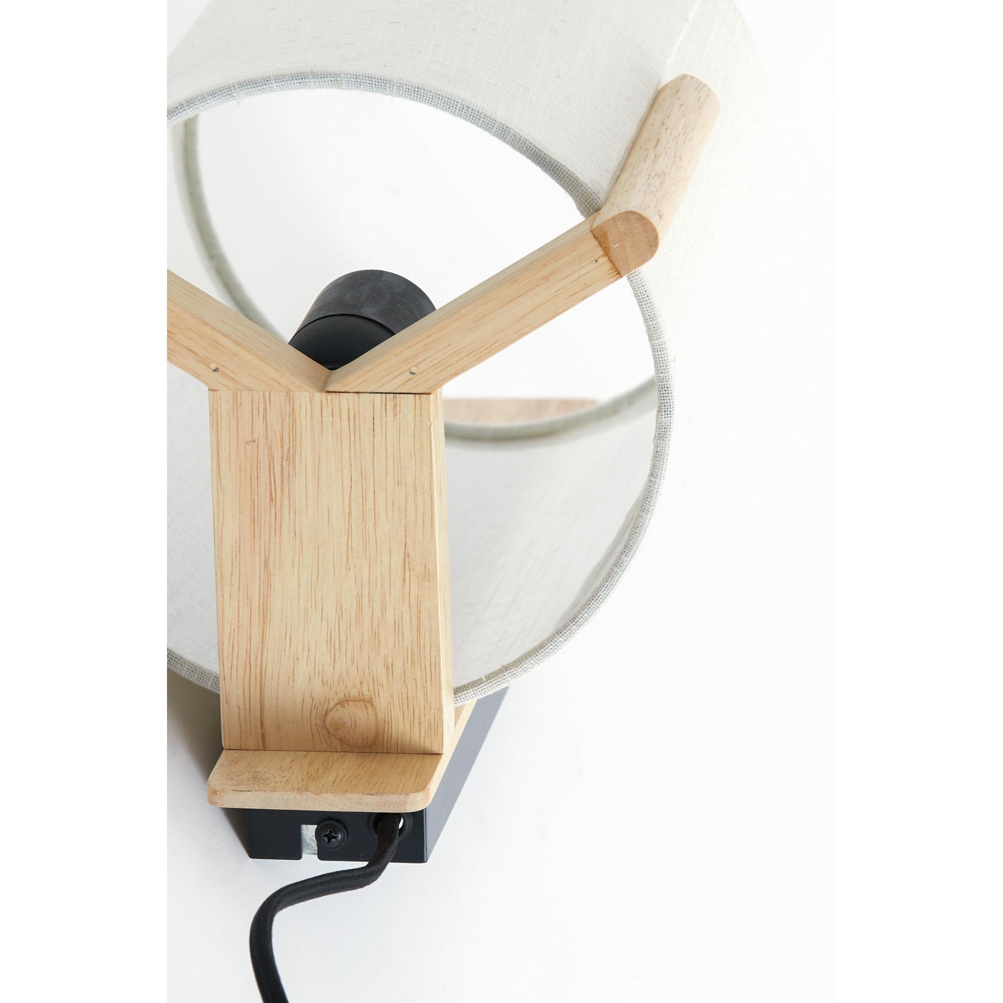 Wandlamp Litto in Naturel - 22x18x36cm