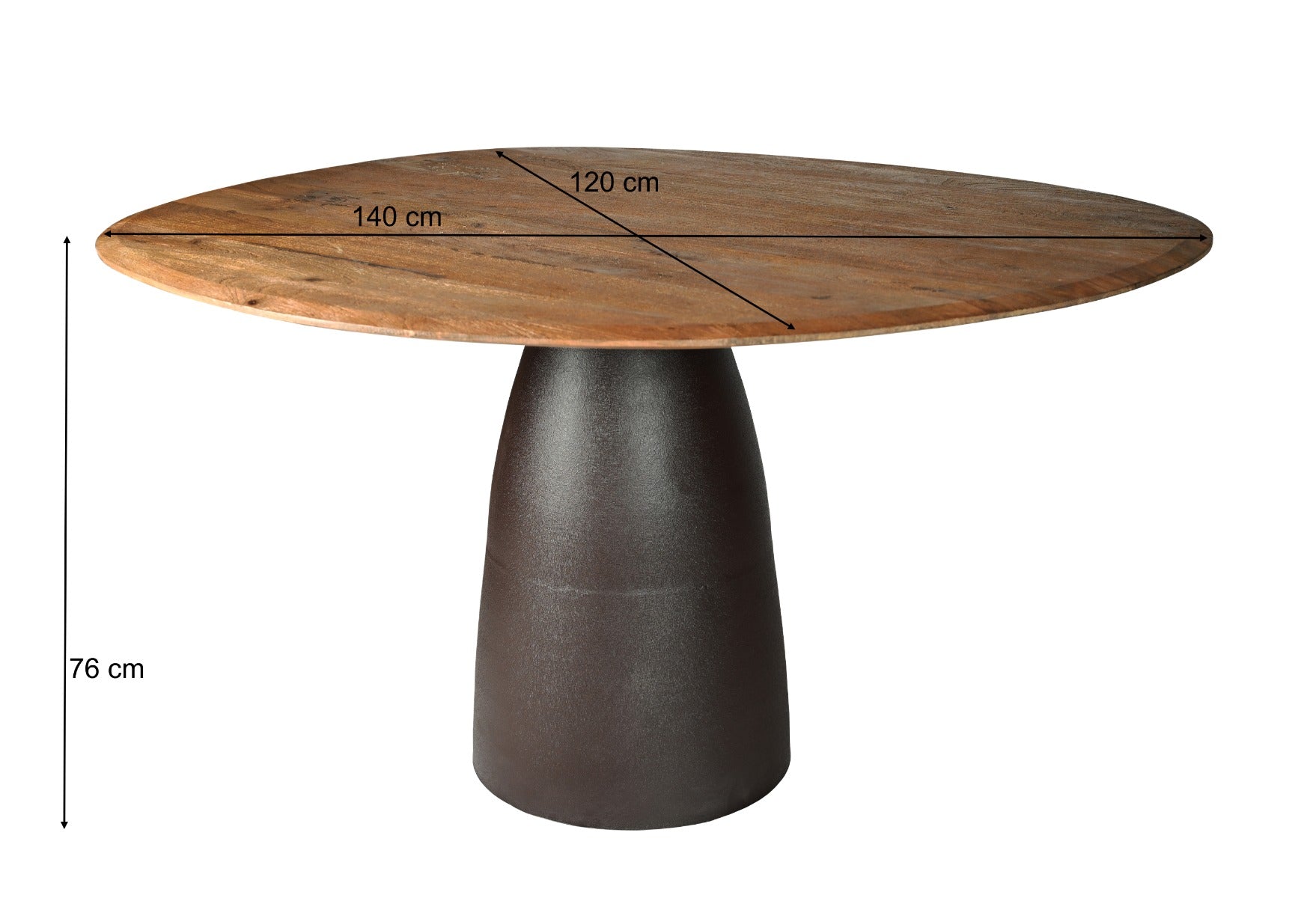 Brix Marron Espresso 140cm