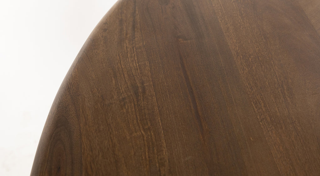 Eetkamertafel Ø130, Mango Walnut