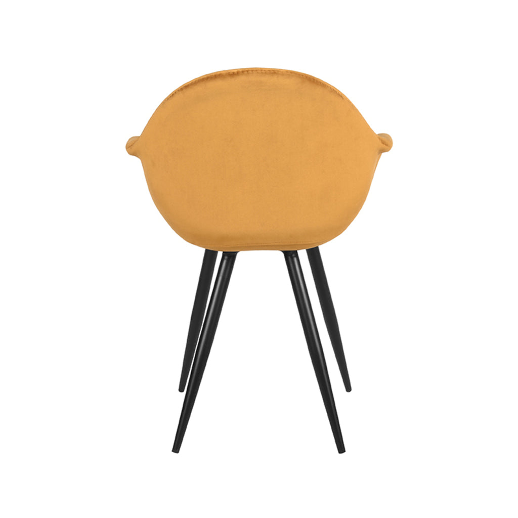 Eetkamerstoel Forli - Oker - Fluweel