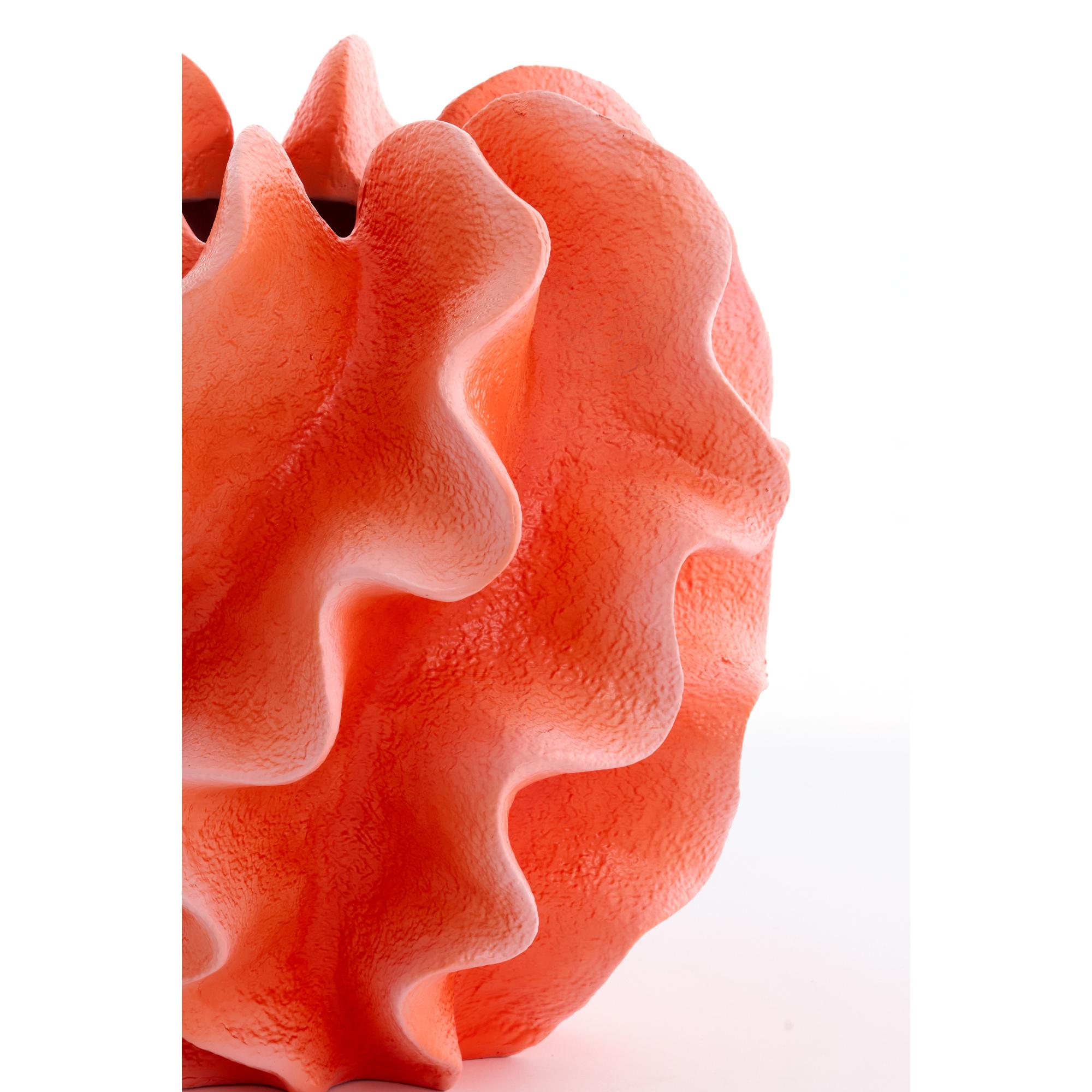 Vaas Sharuna - Koraalrood - 26.5x26.5x25cm