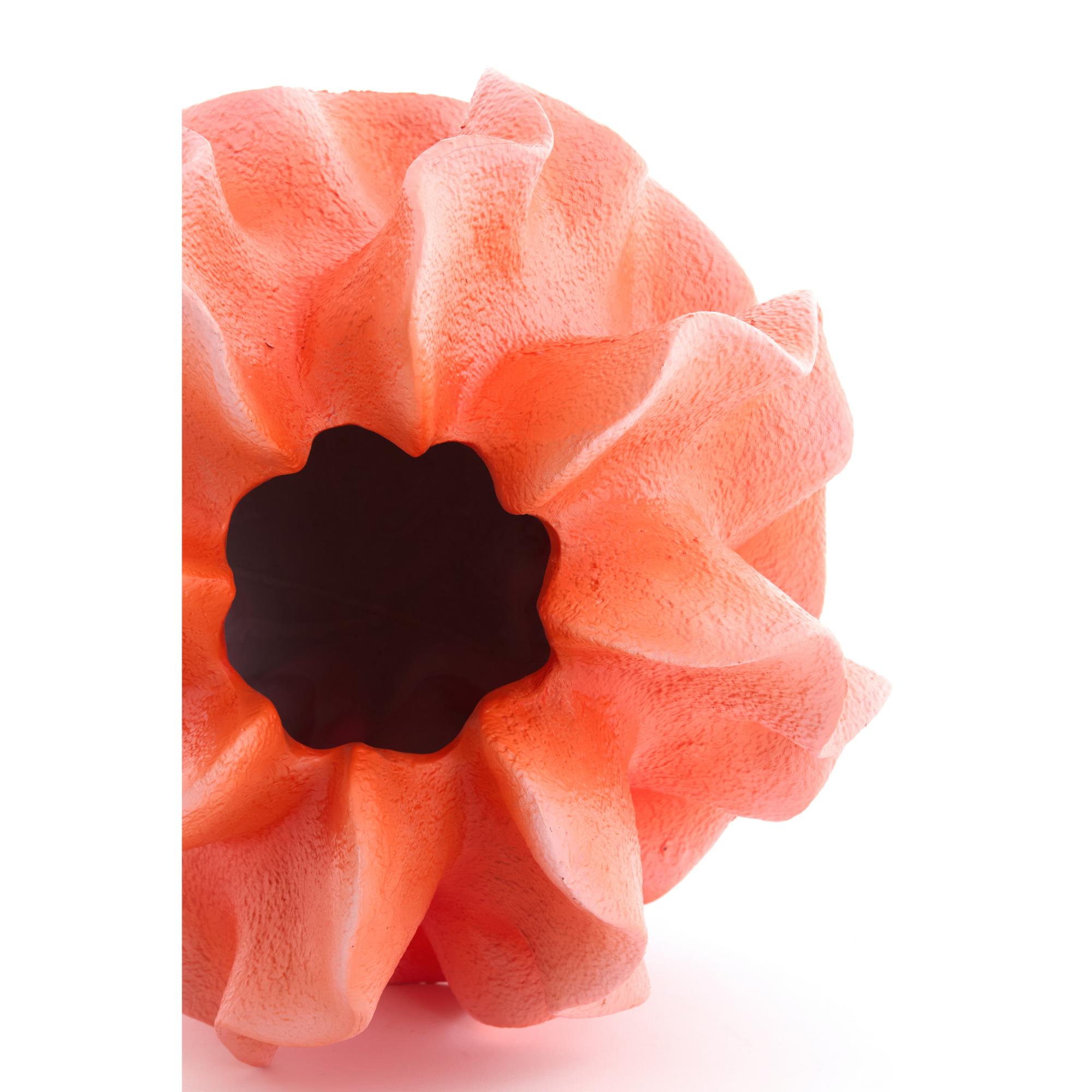 Vaas Sharuna - Koraalrood - 26.5x26.5x25cm