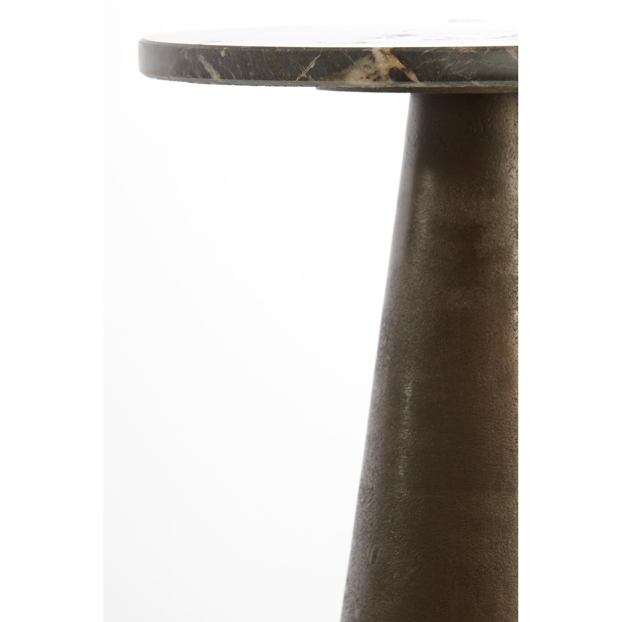 Bijzettafel Ynez - Bruin - 36x36x51cm