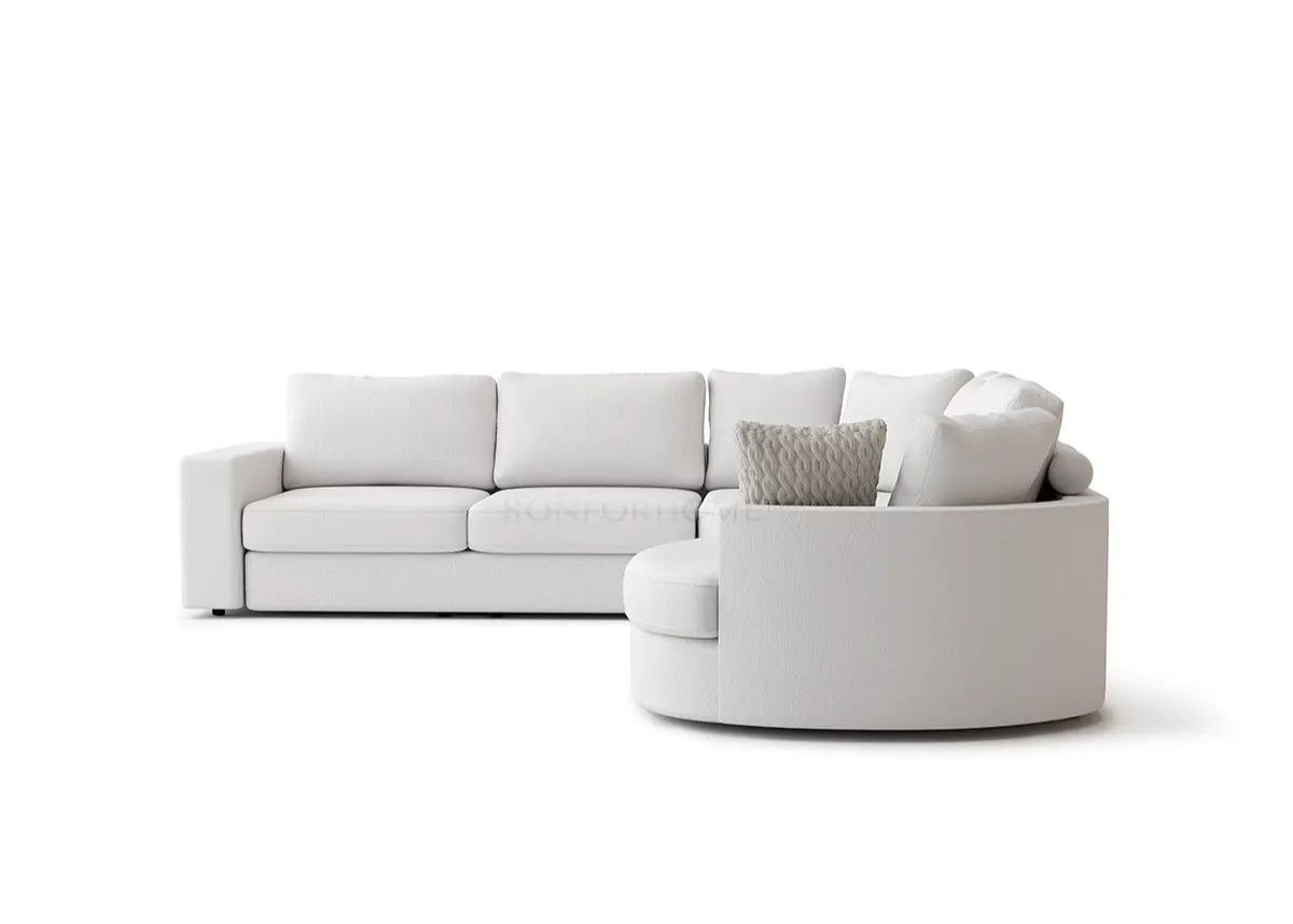 Lora Phantom hoekbank met ottomaan - Rechts