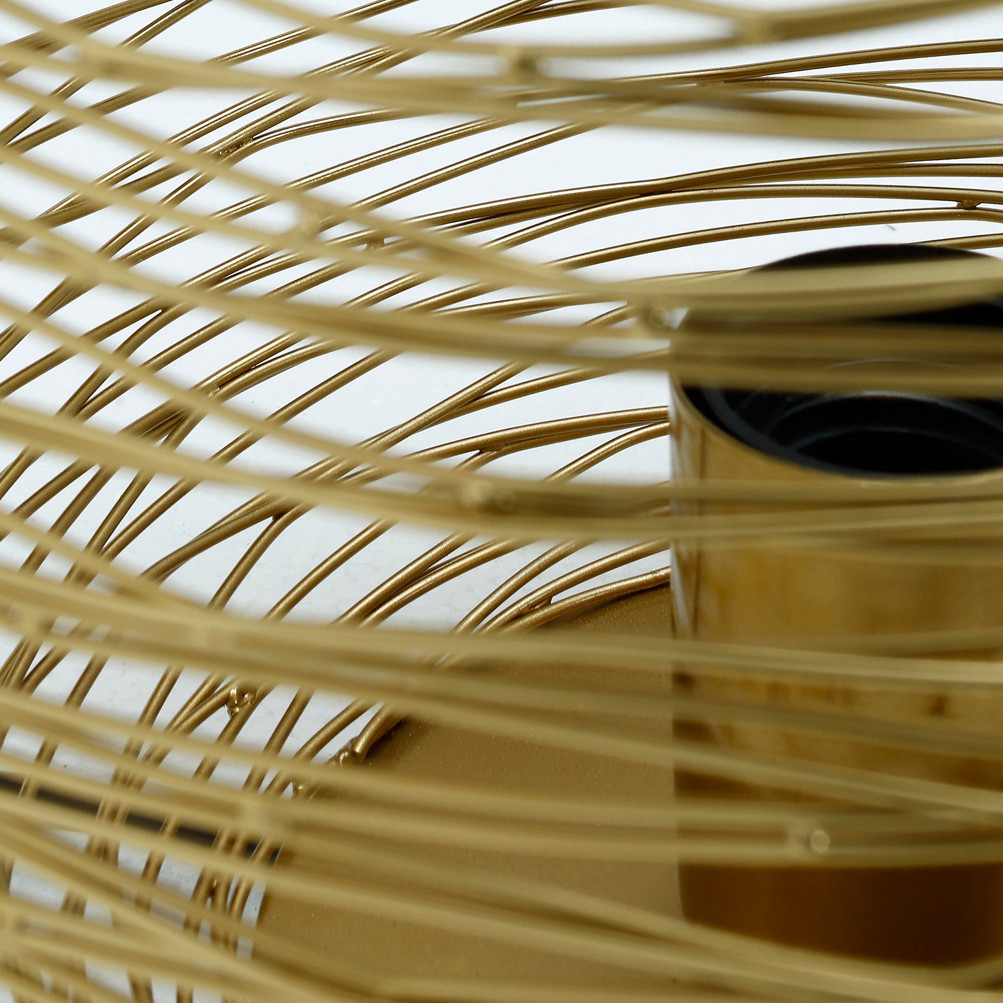 Andres Gold Iron Table Lamp Round Wired Design S