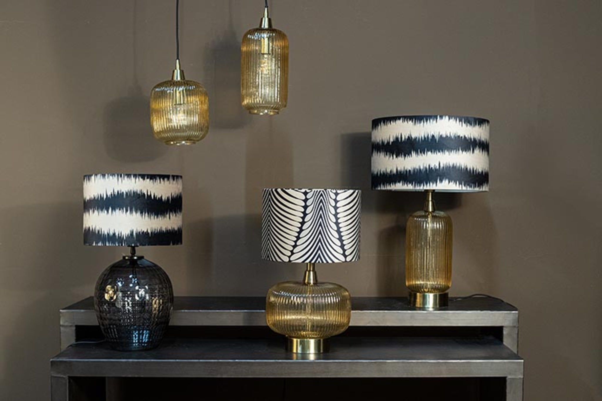 Juliet Amber Glass lampenvoet