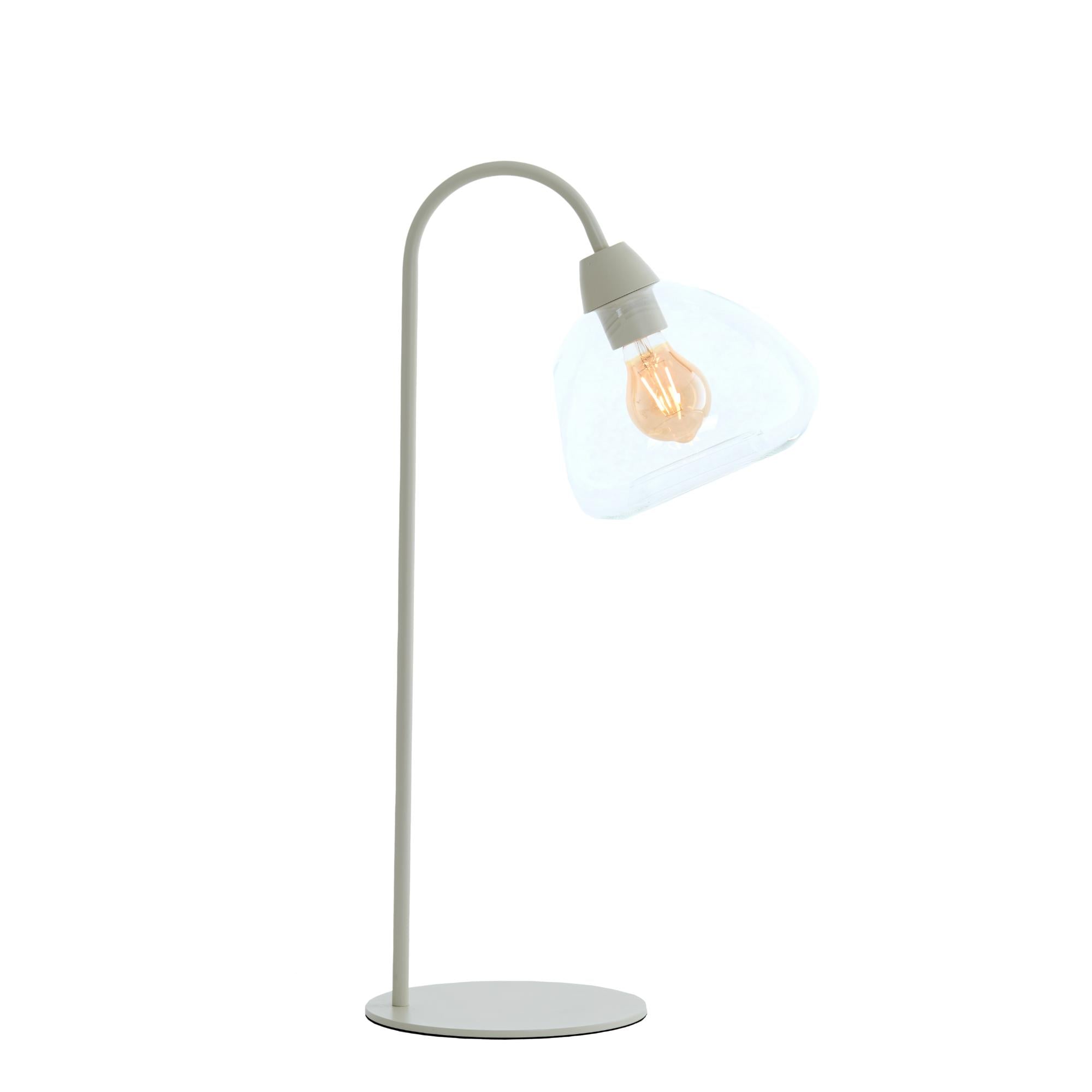 Tafellamp Bisho - Crème - 31.5x20x61cm