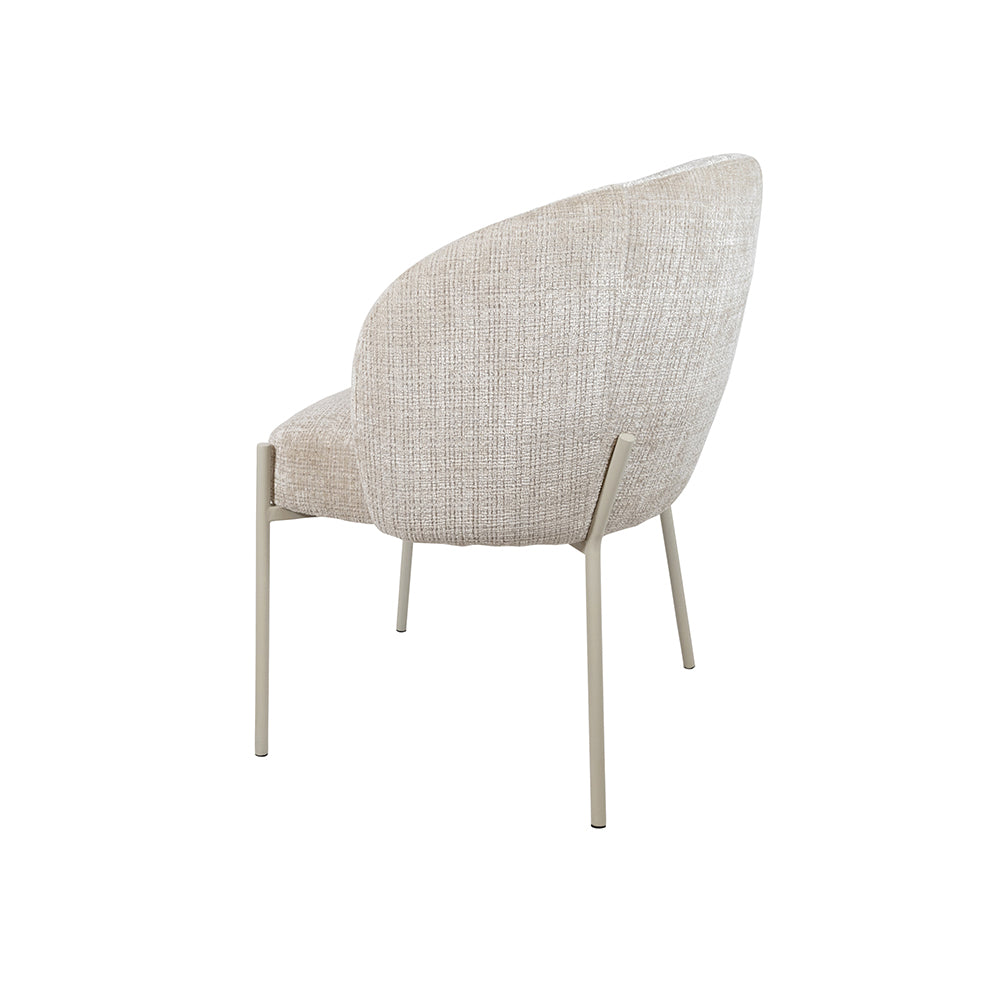 Adele - eetkamerstoel - beige poten - Cremona - Taupe 04