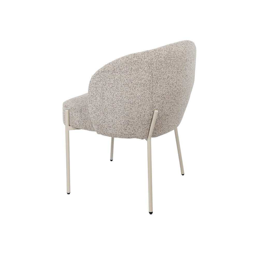 Adele - eetkamerstoel - beige poten - Puente - Stone 09