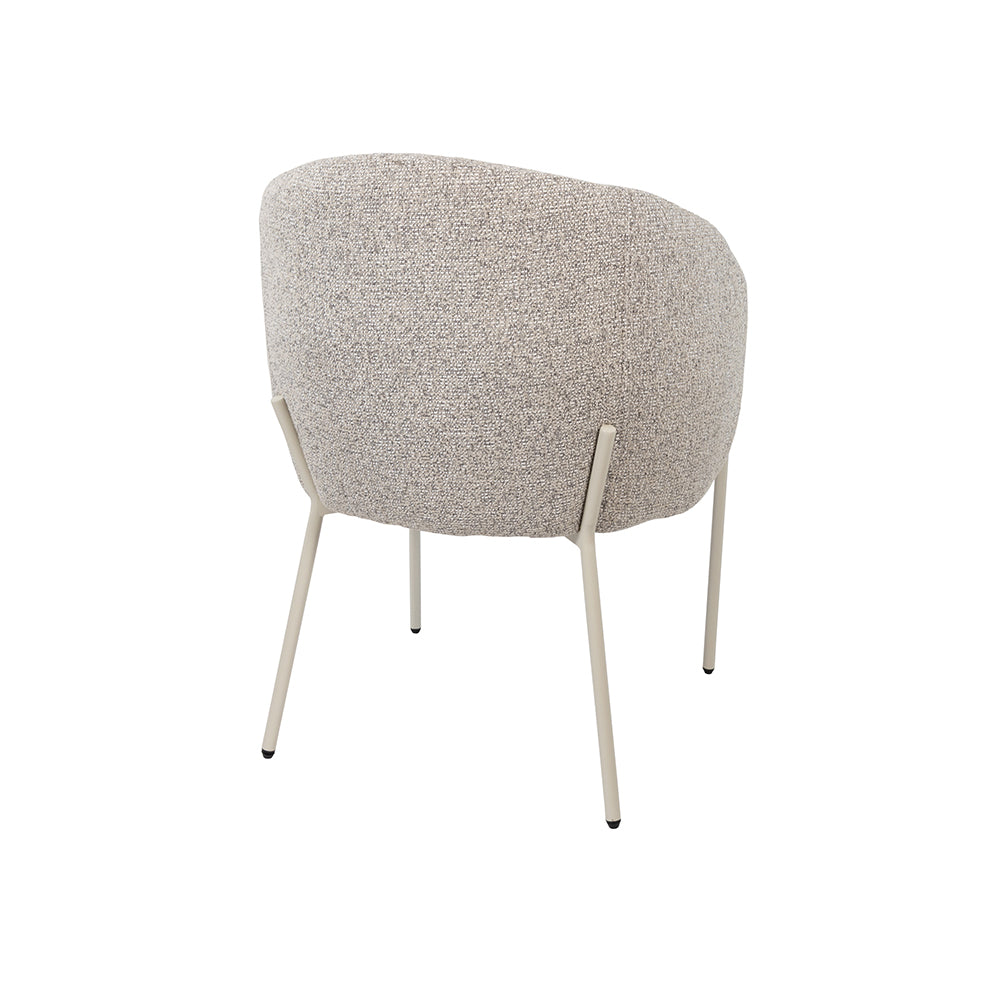 Adele - eetkamerstoel - beige poten - Puente - Stone 09