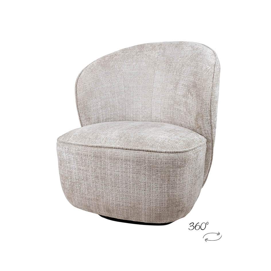 Avi draaifauteuil 360 - Cremona - Taupe 04