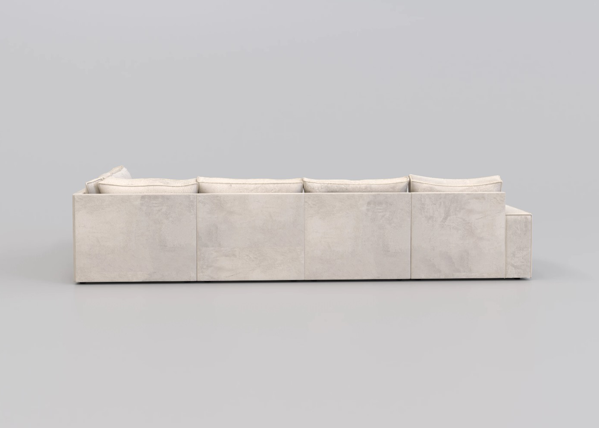 Alinka Teddy U-bank met lounge en poef - Links