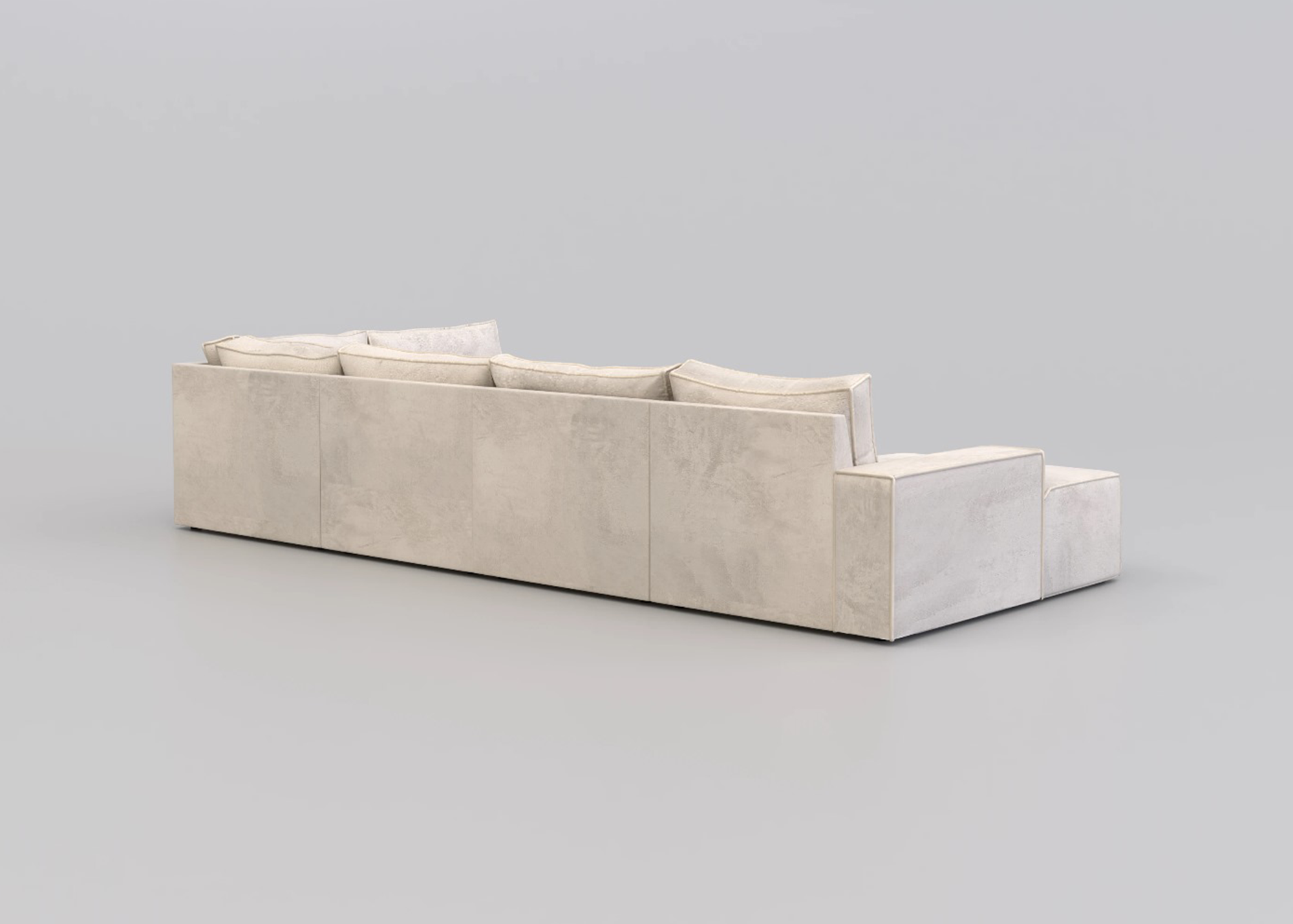 Alinka Teddy U-bank met lounge en poef - Links