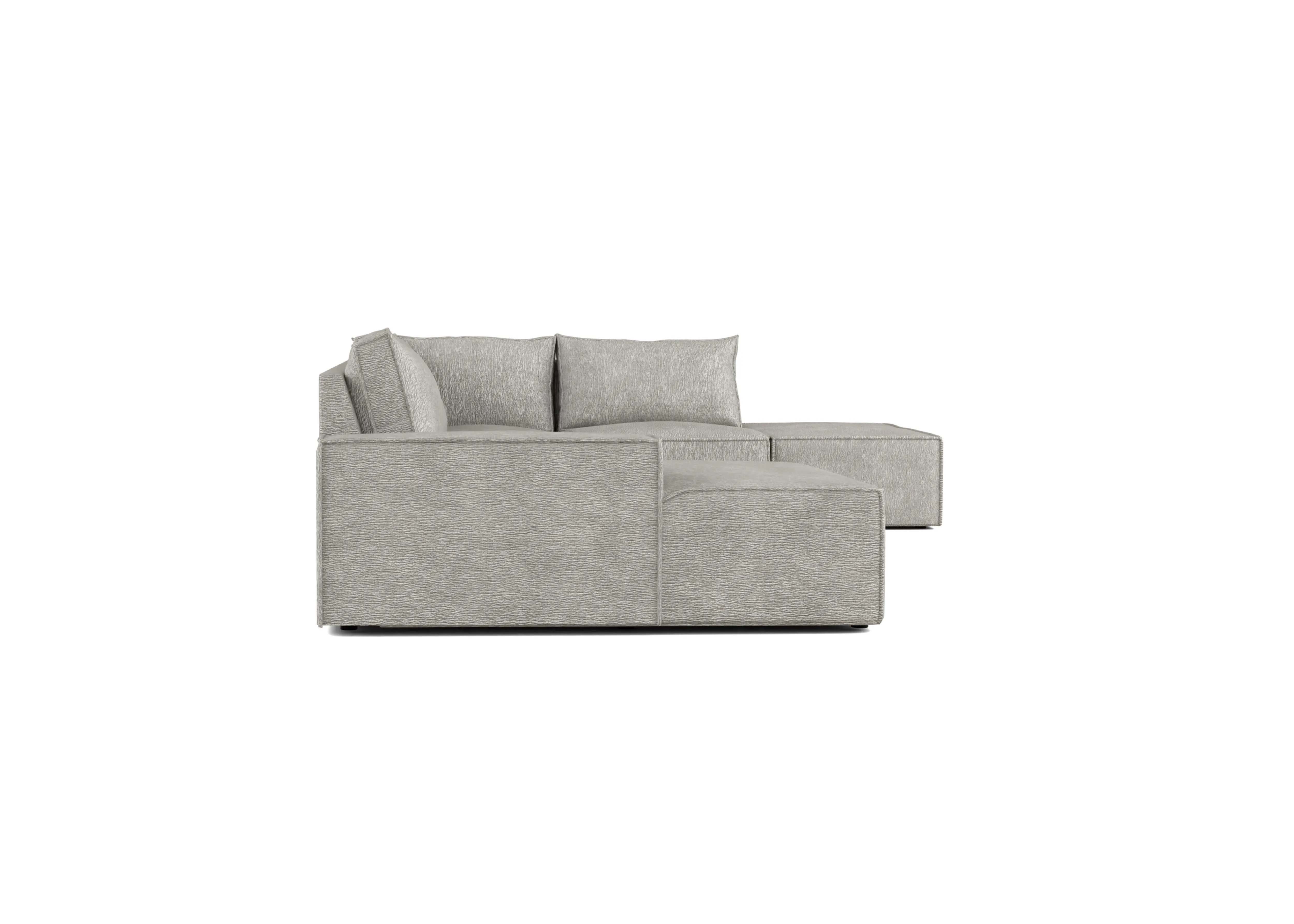 Alinka U-bank met lounge en poef - Links