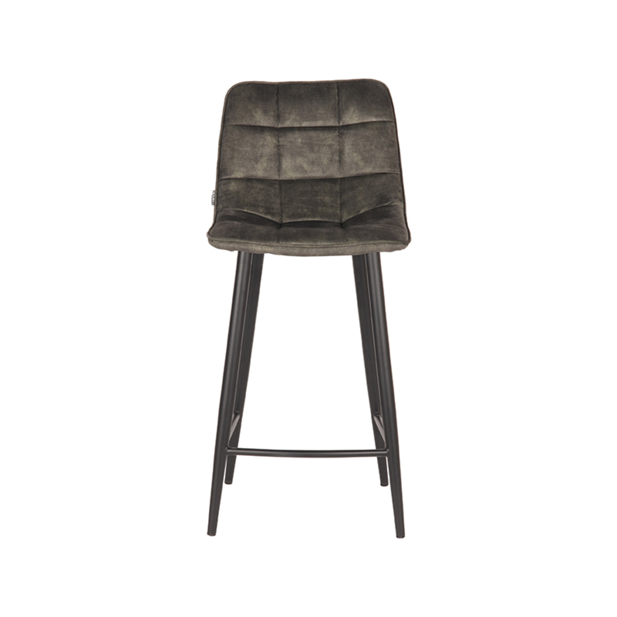 Barkruk Jelt in Hunter - Velours - Zithoogte 65