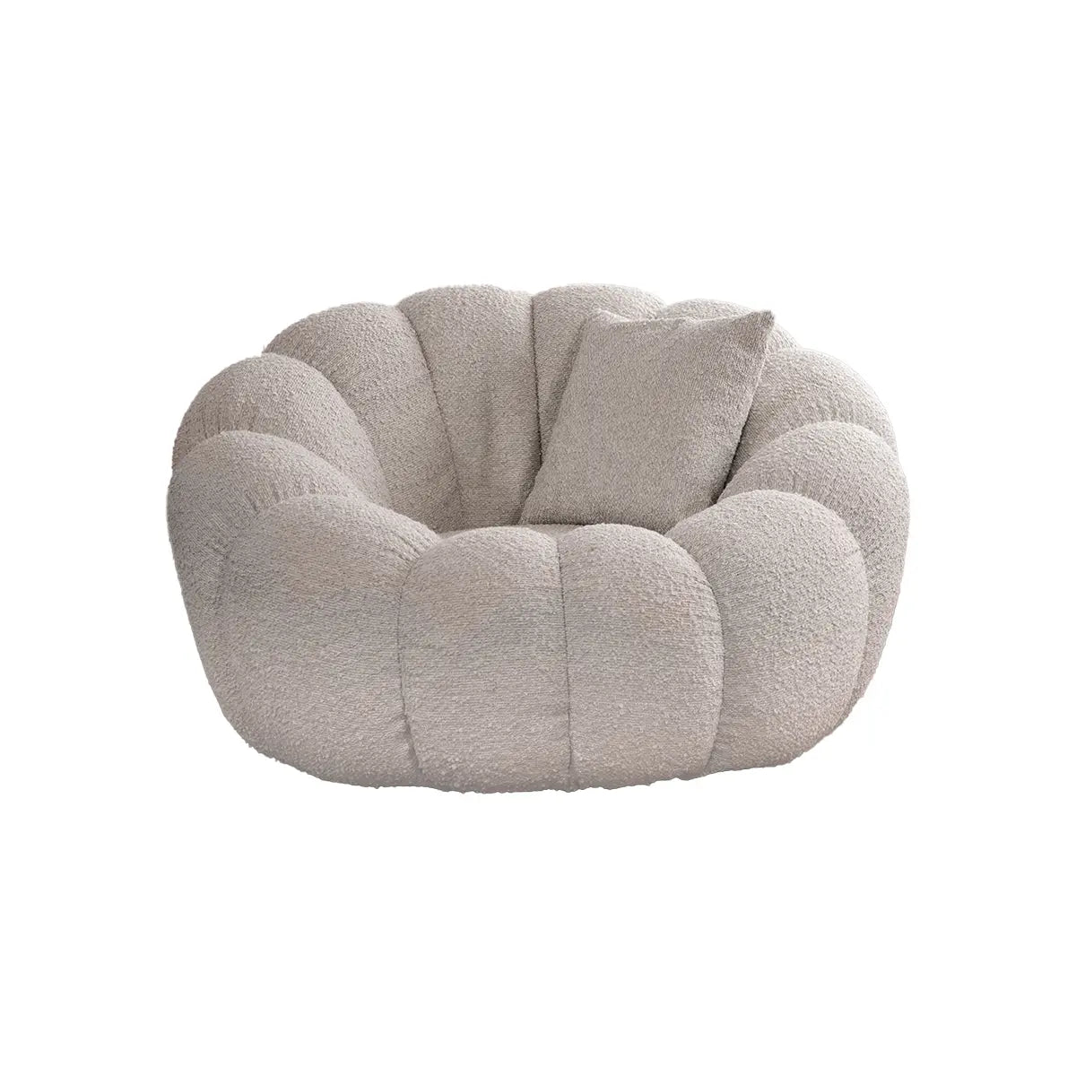 Bubbly draaiende fauteuil in bouclé