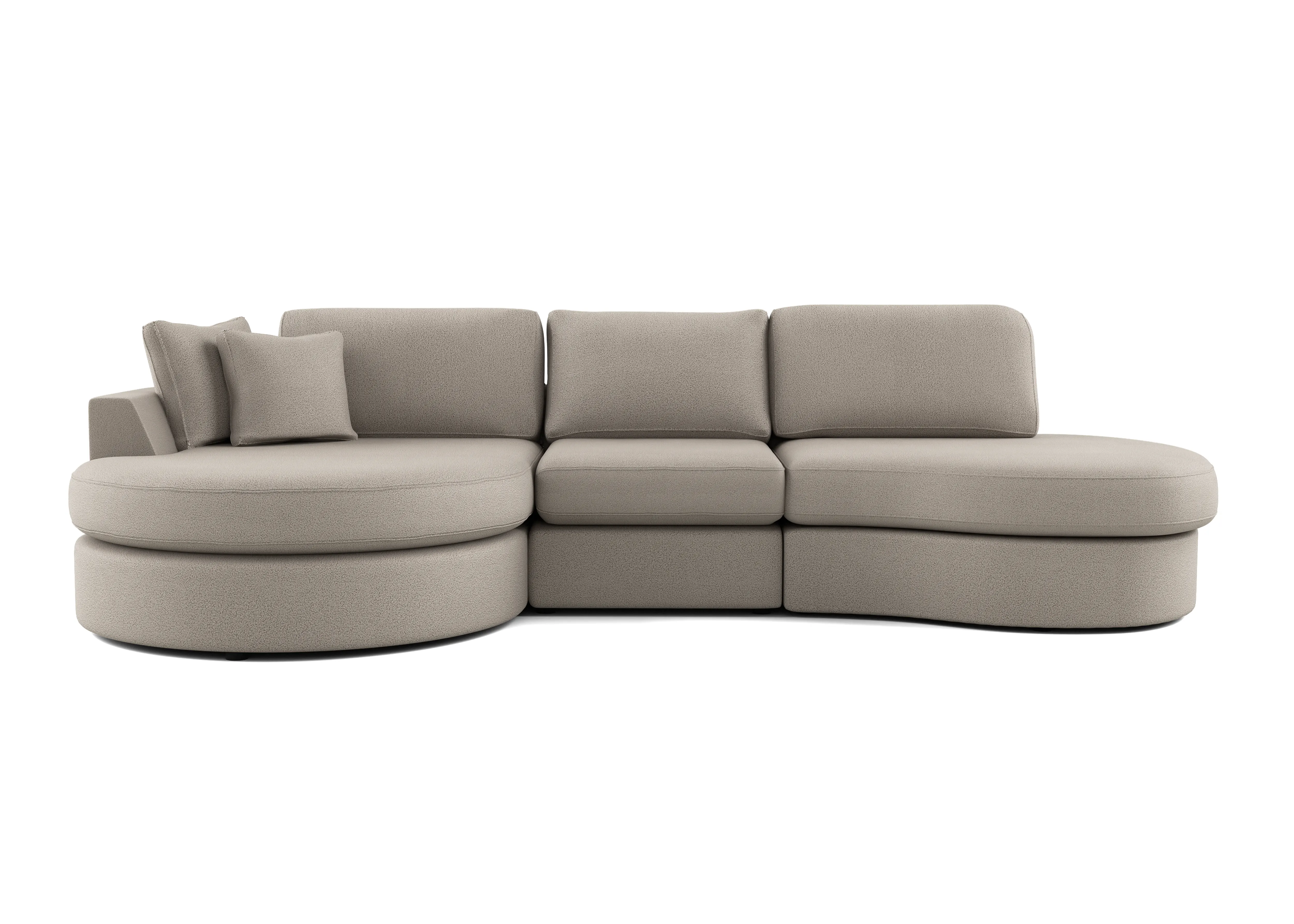 Brielle Now Taupe 3-zits bank met lounge