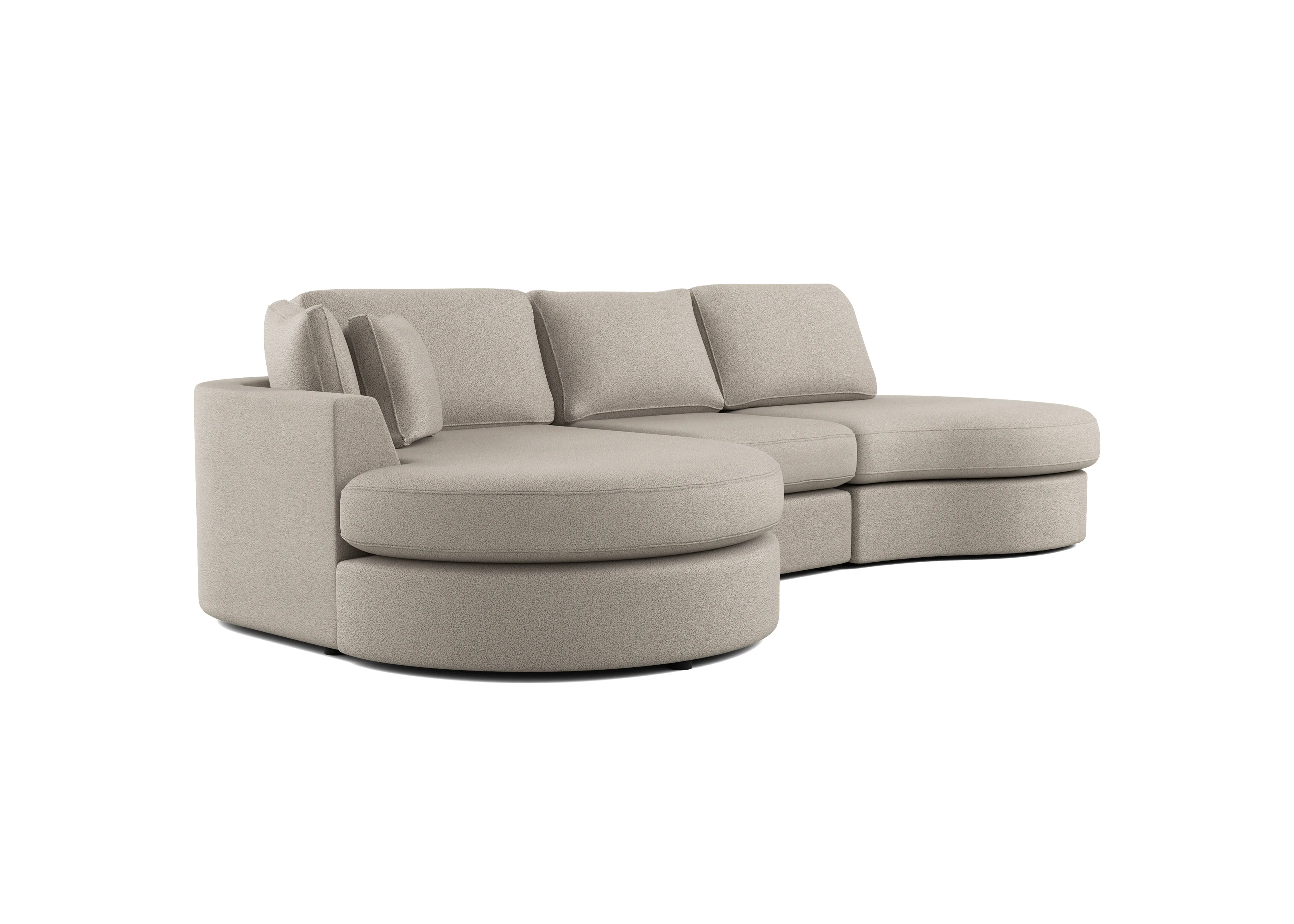 Brielle Now Taupe 3-zits bank met lounge