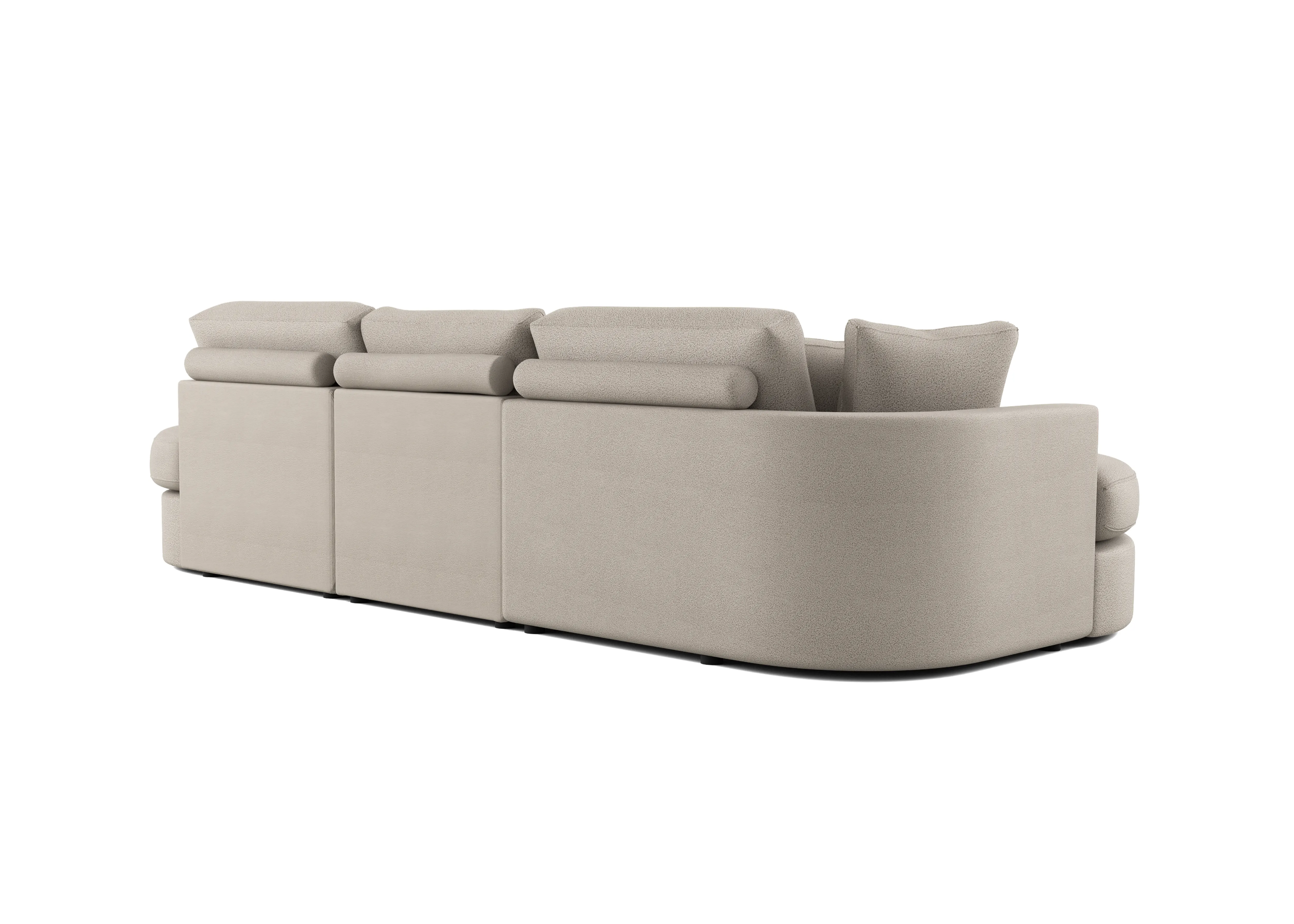 Brielle Now Taupe 3-zits bank met lounge