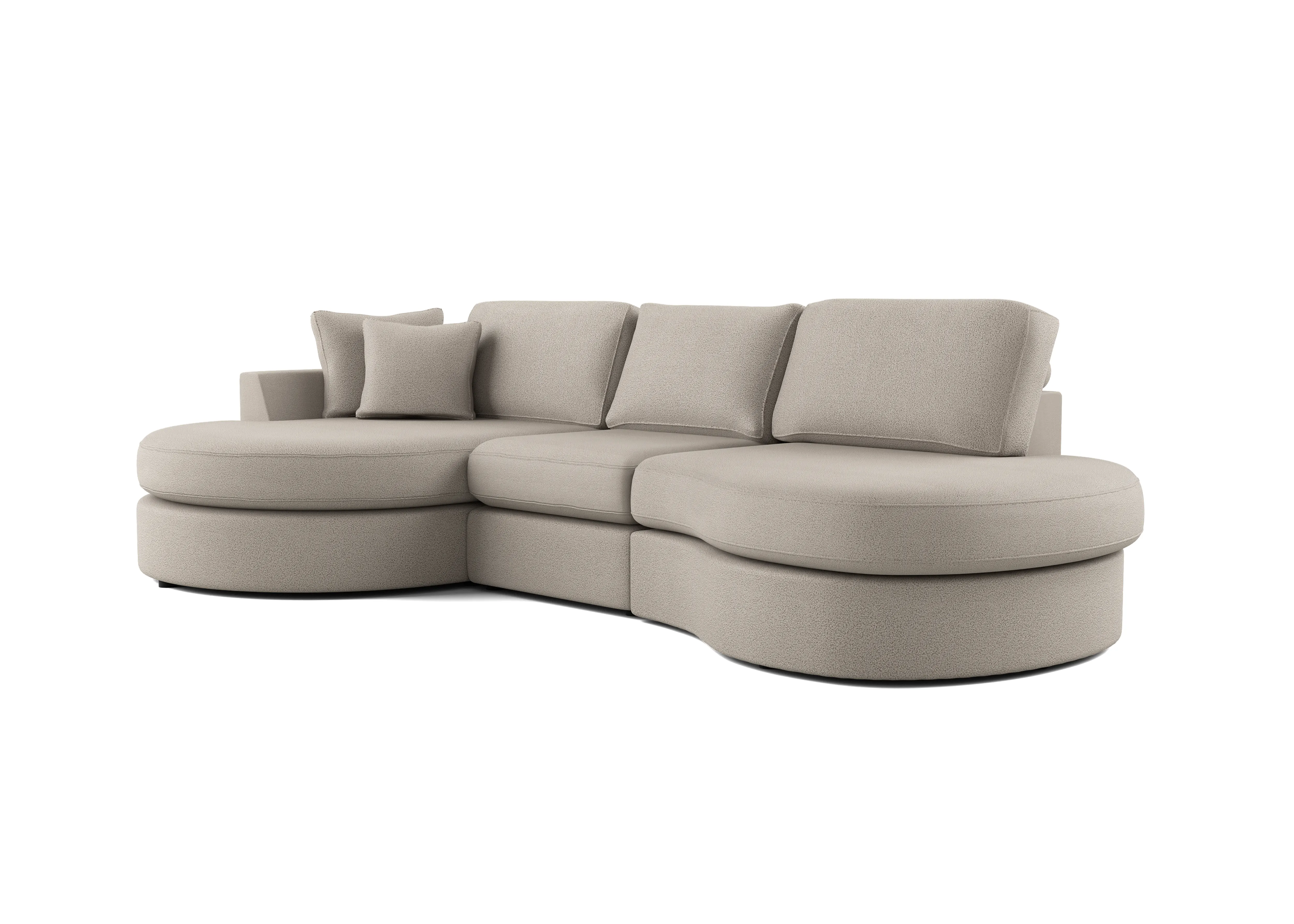 Brielle Now Taupe 3-zits bank met lounge