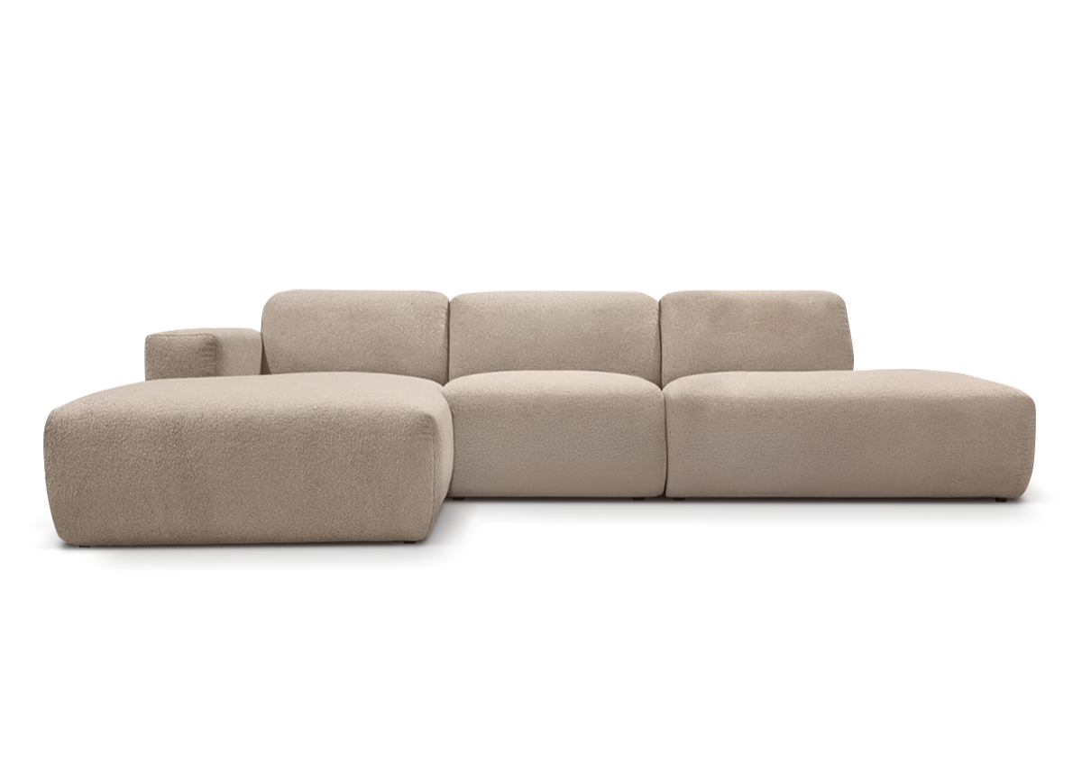 Manouk Hima loungebank met ottomaan - Links