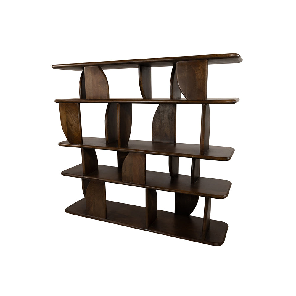 Oregano boekenkast 140, Mango Brown Walnut