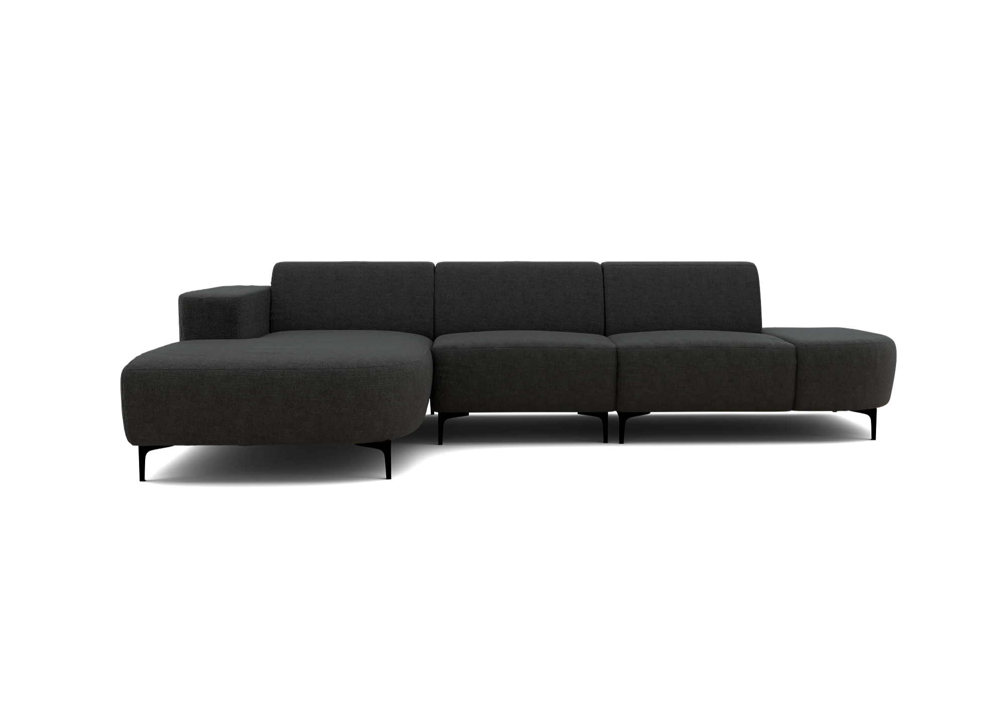 Parigi Harmony 3-zits loungebank Links - antraciet