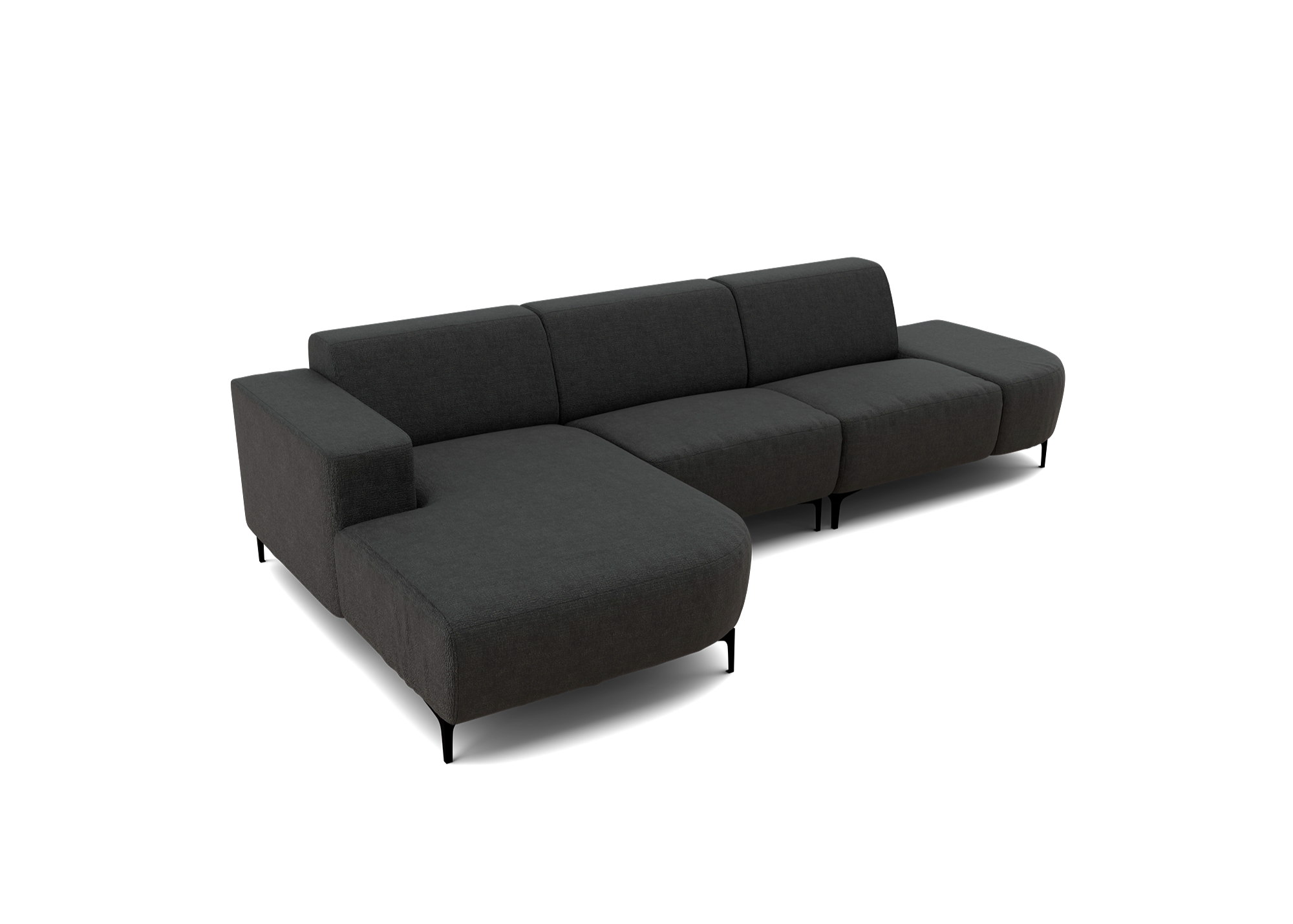 Parigi Harmony 3-zits loungebank Links - antraciet