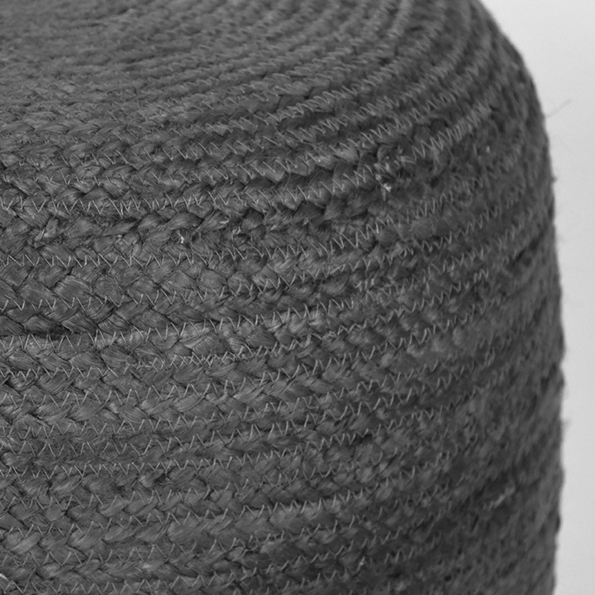 Poef Jute in Antraciet - Jute - 50 cm