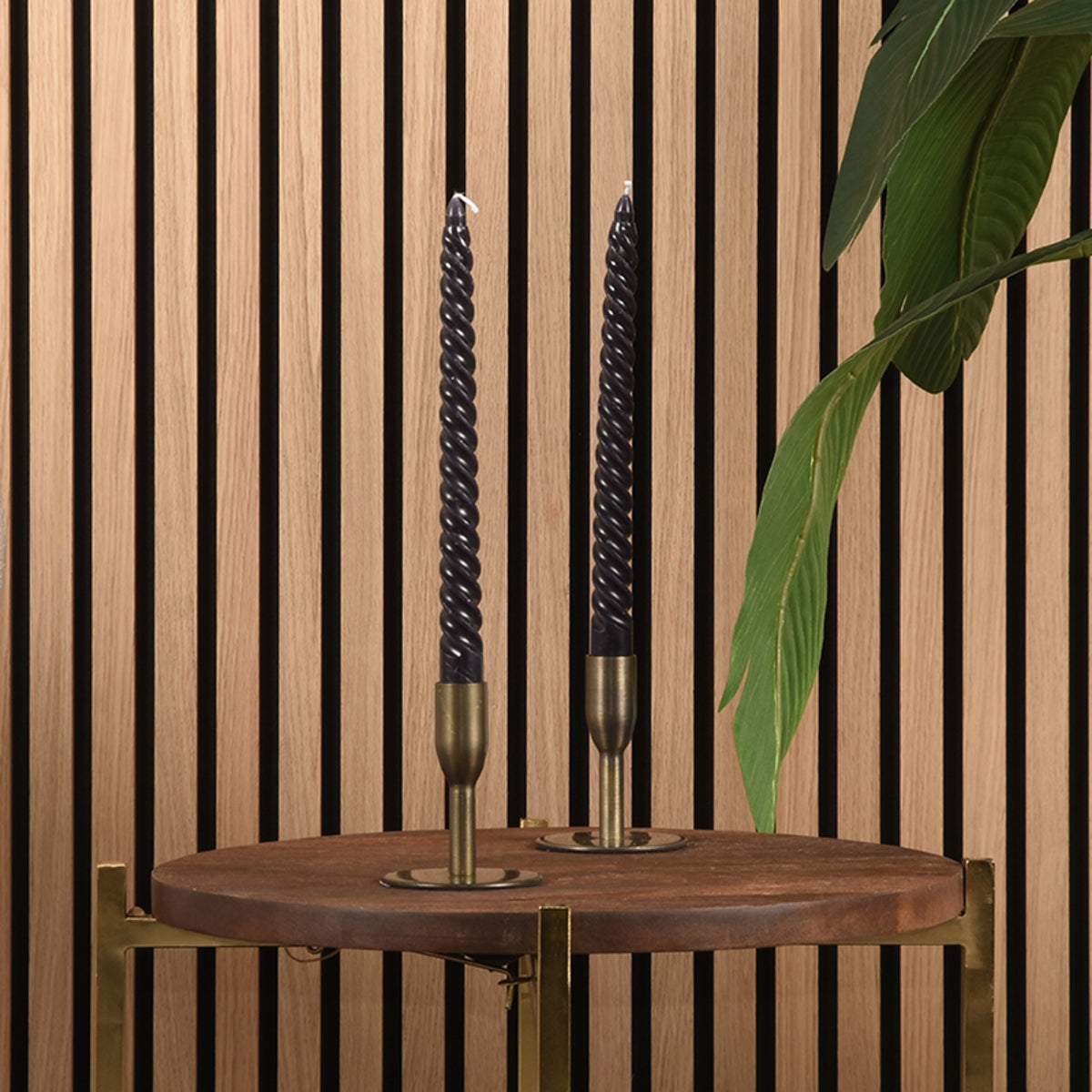 Kandelaars in Antiek goud - Metaal