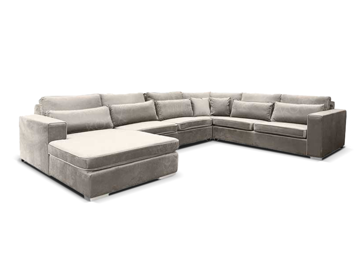 Star U-bank met lounge Taupe - Links