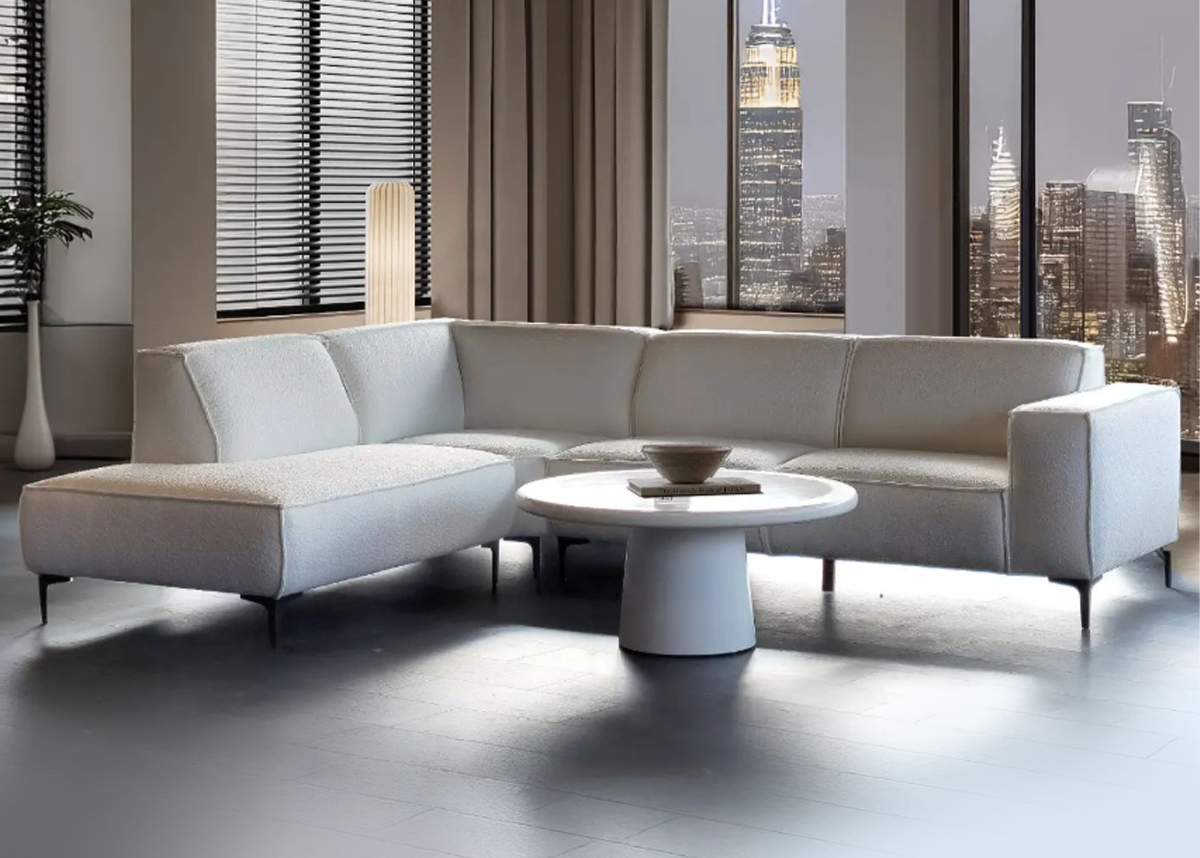 Tanger hoekbank met ottomaan - Links