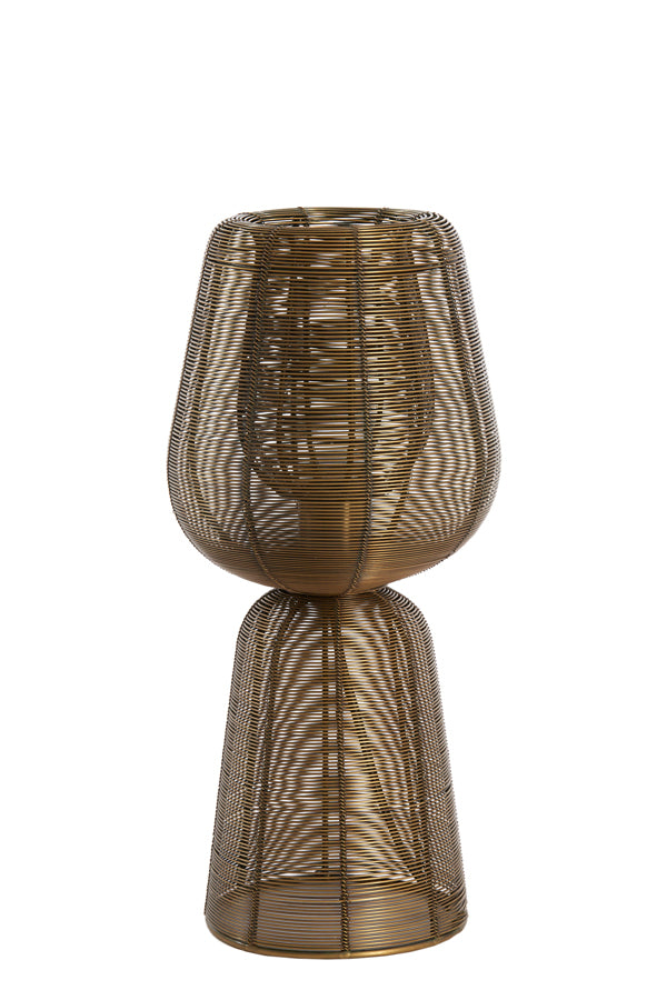 Tafellamp Aboso - Brons Ø 18 cm