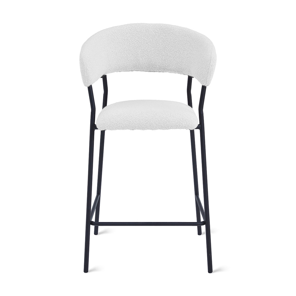 Barkruk Ava - Bouclé Ivoor