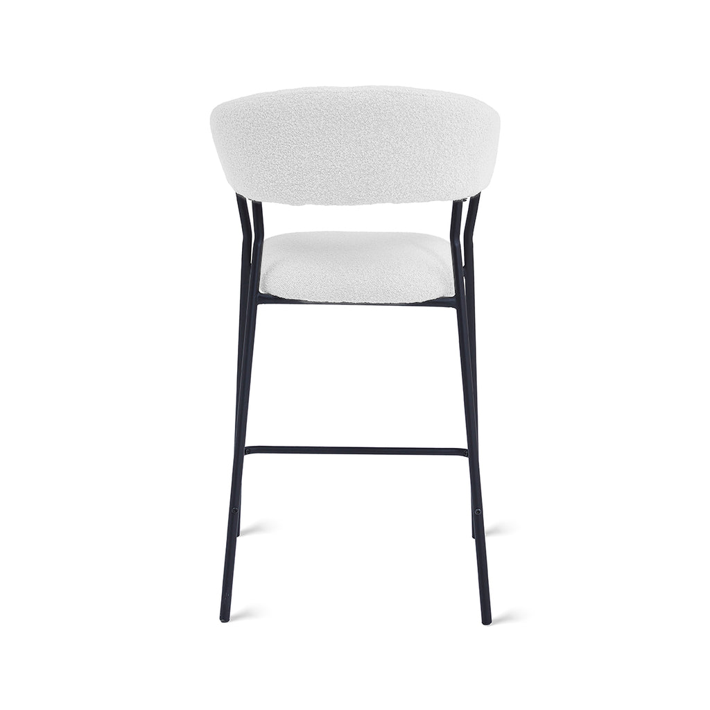 Barkruk Ava - Bouclé Ivoor