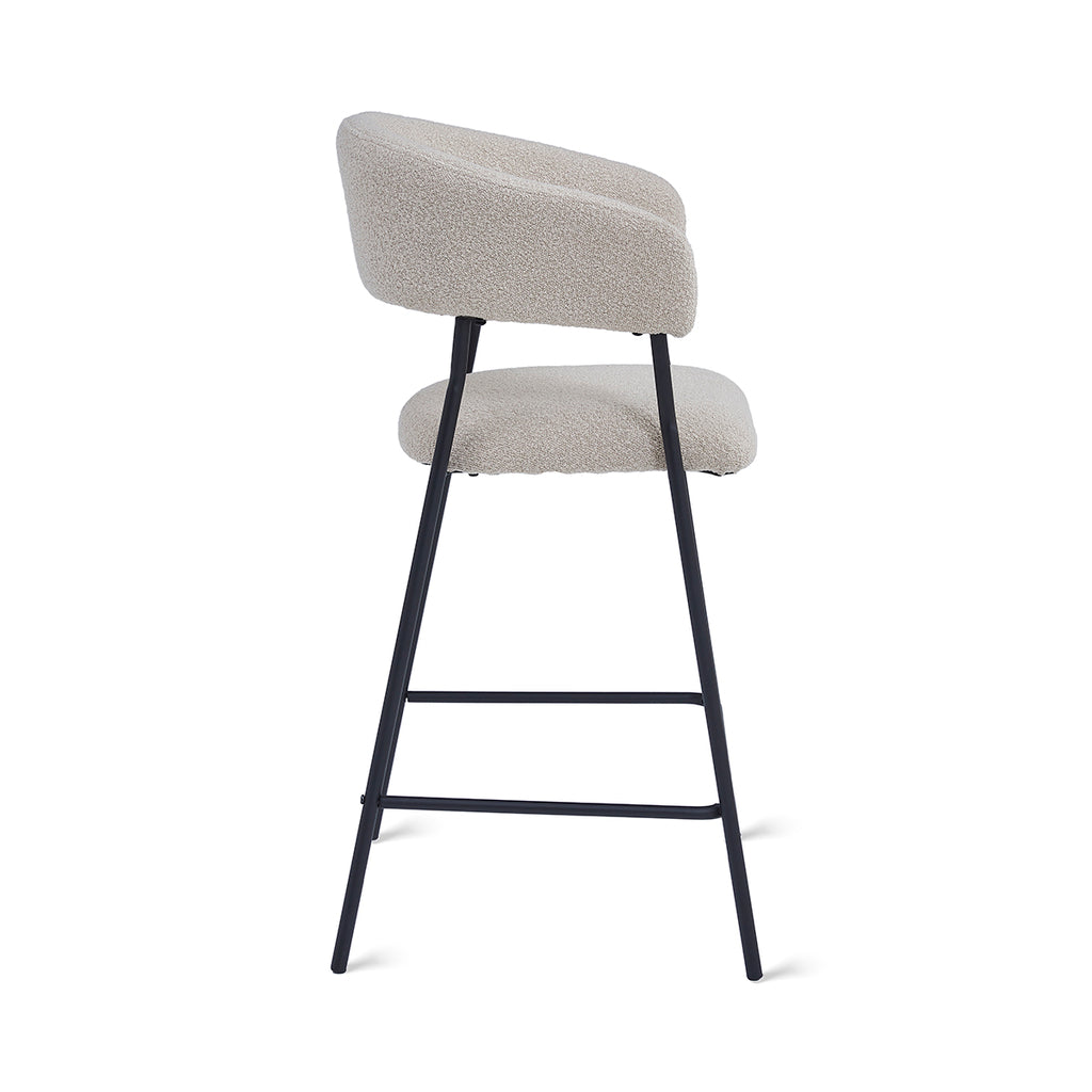 Barkruk Ava - Bouclé Taupe