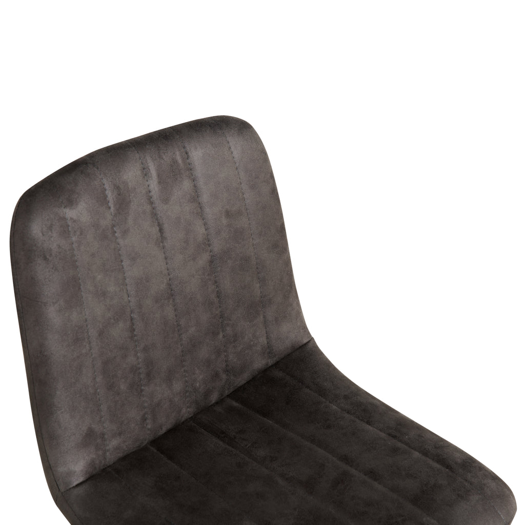 Barkruk Jax - Microleder Antraciet