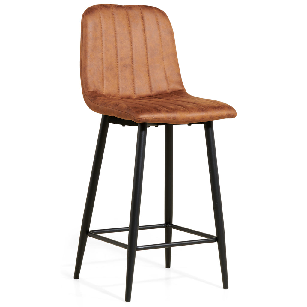 Barkruk Jax - Microleder Cognac