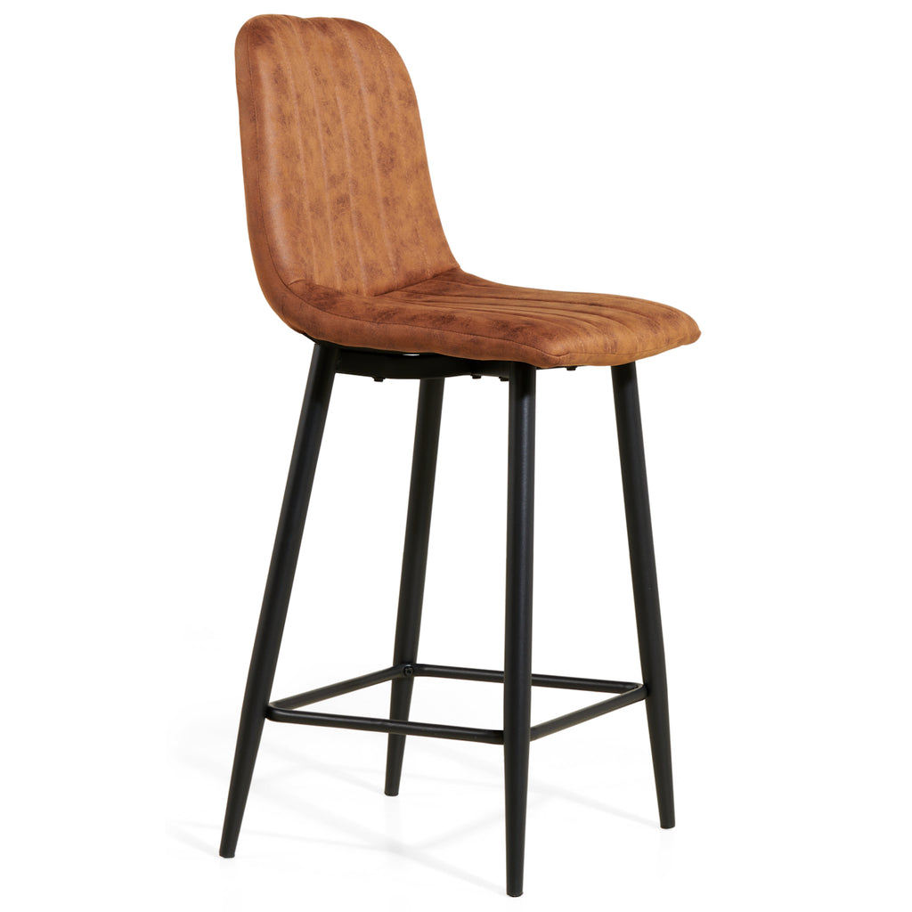 Barkruk Jax - Microleder Cognac