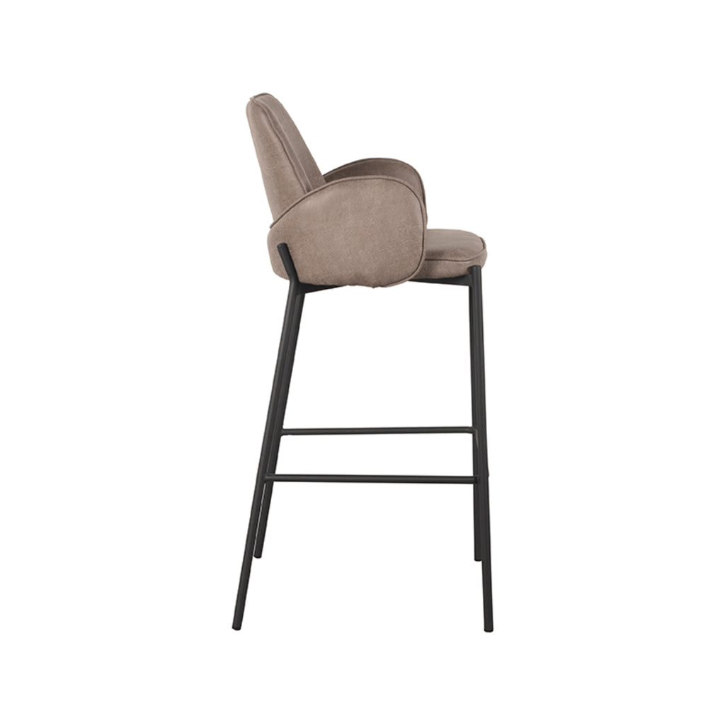 Barkruk Joni - Taupe - Microfiber